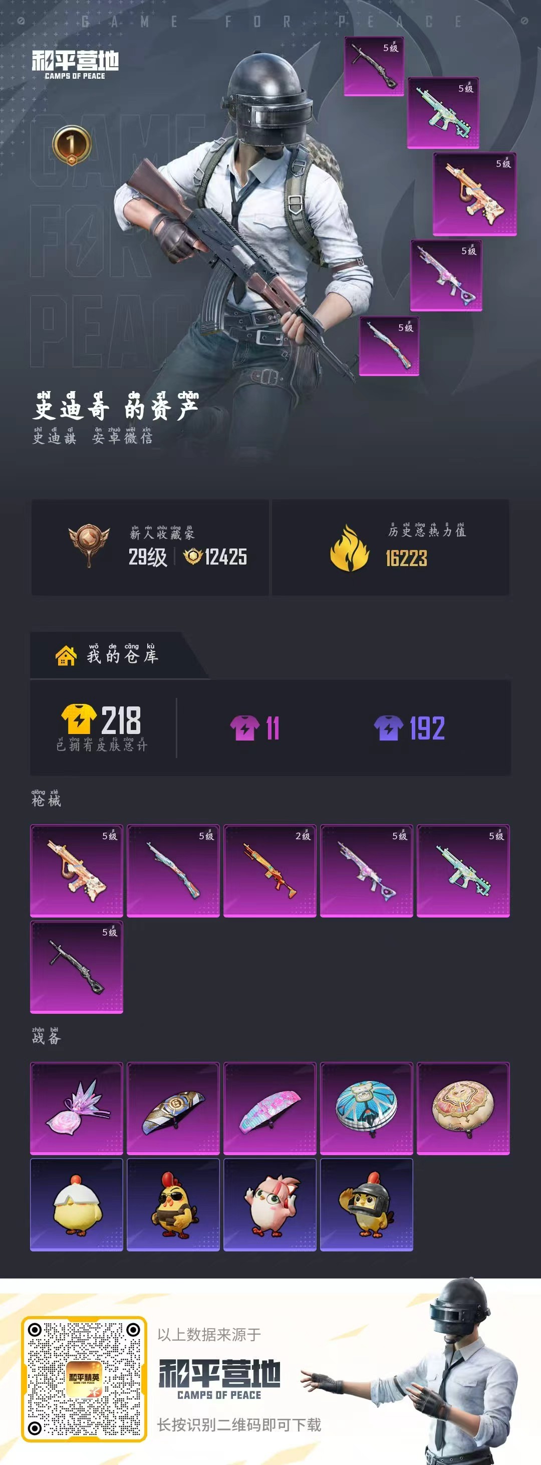 HPCMW4127660和平精英账号详情图2 HPCMW4127660和平精英账号详情图2