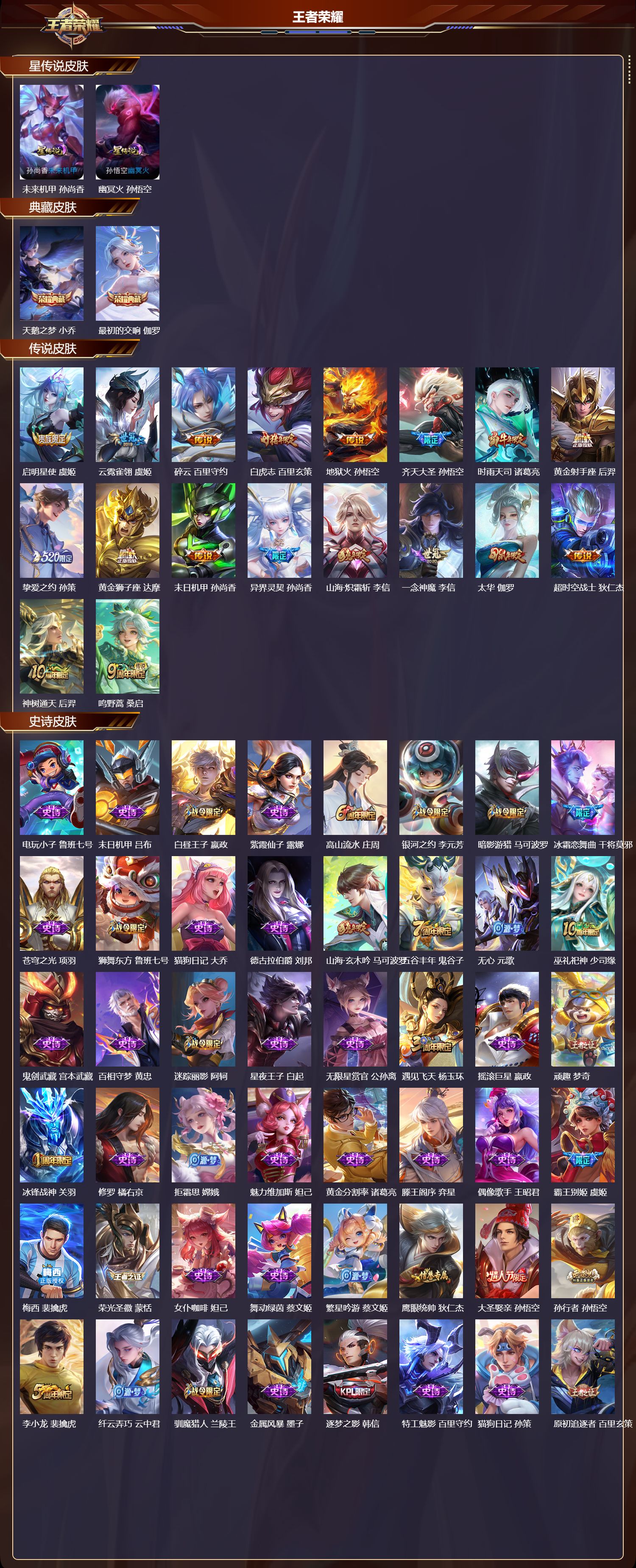 WZQM4224168王者荣耀账号详情图2