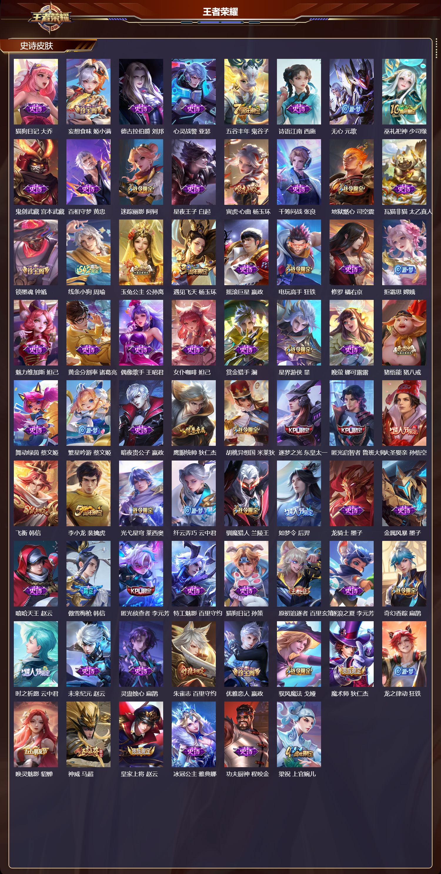 WZQM4229234王者荣耀账号详情图3 WZQM4229234王者荣耀账号详情图3