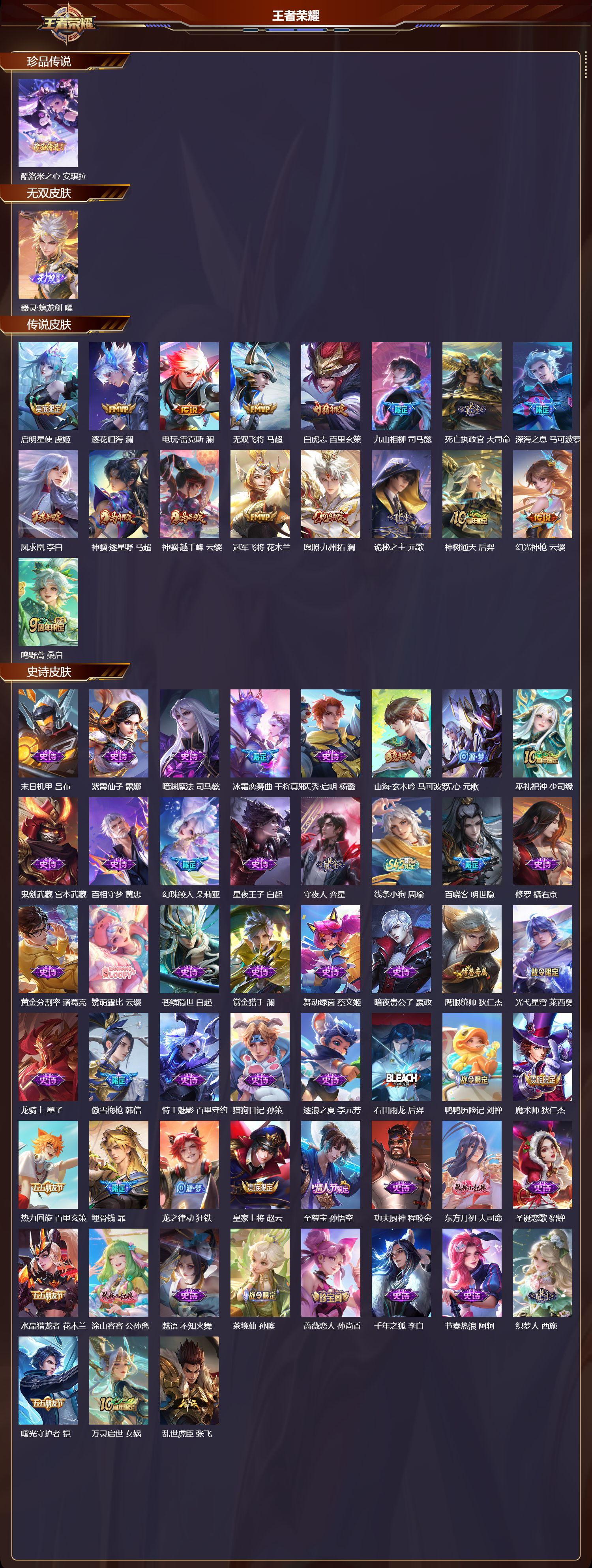 WZMK4229514王者荣耀账号详情图2