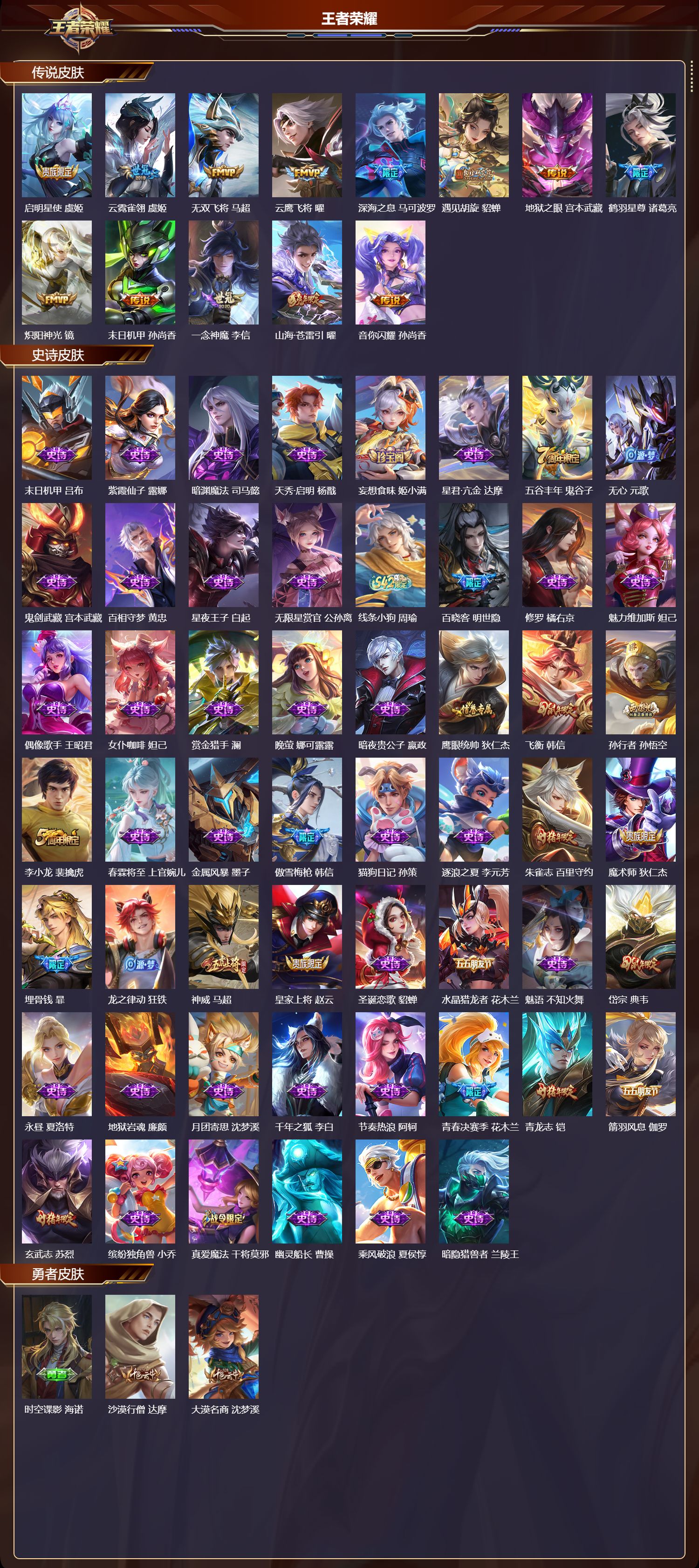 WZMK4229352王者荣耀账号详情图2 WZMK4229352王者荣耀账号详情图2