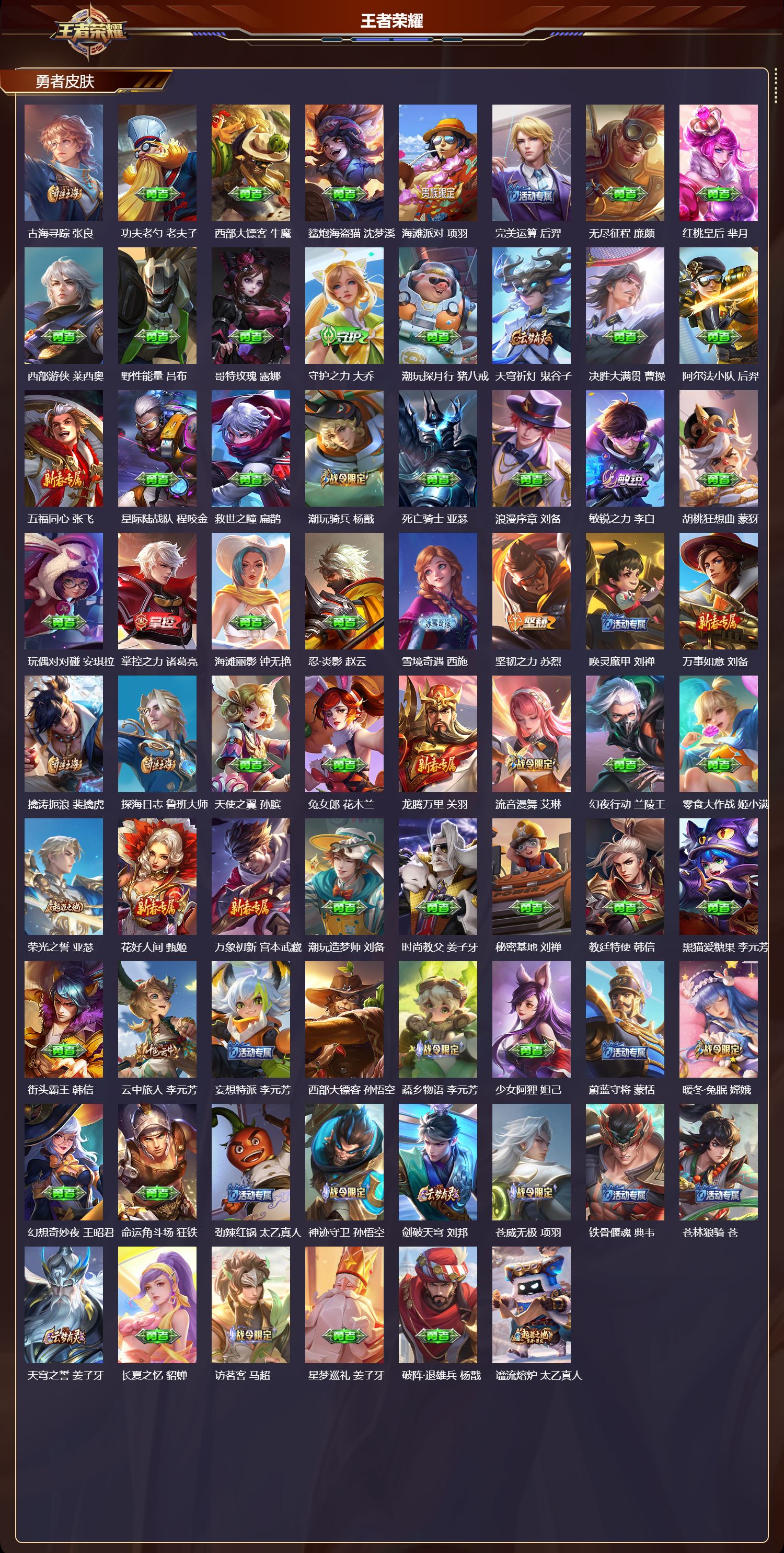 WZQM4229344王者荣耀账号详情图4