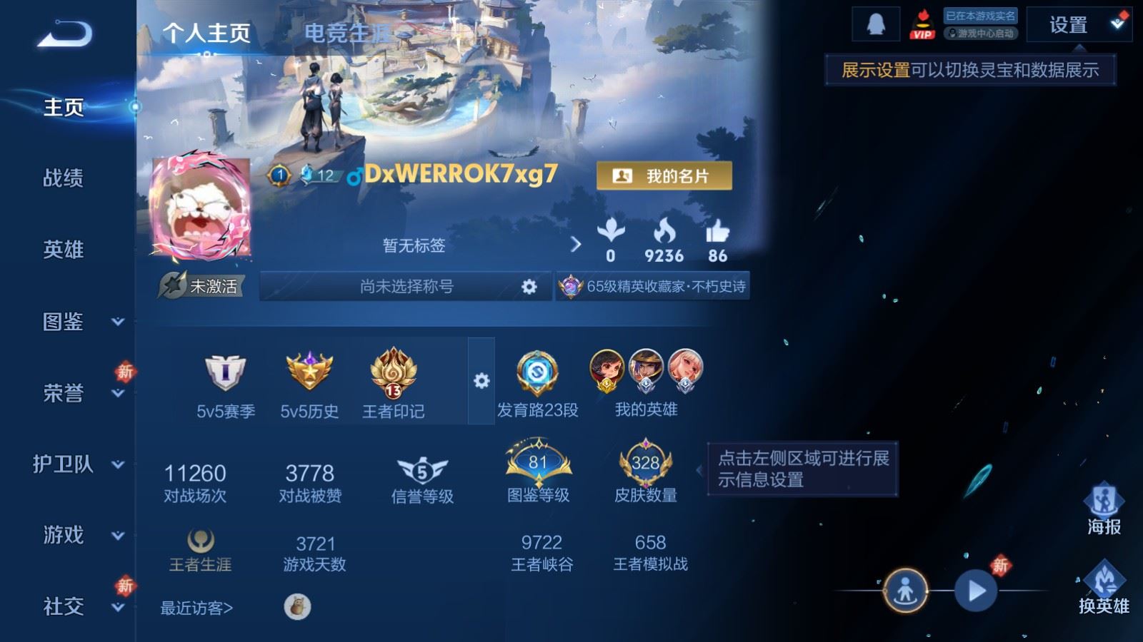 WZLX4234355王者荣耀账号详情图2 WZLX4234355王者荣耀账号详情图2