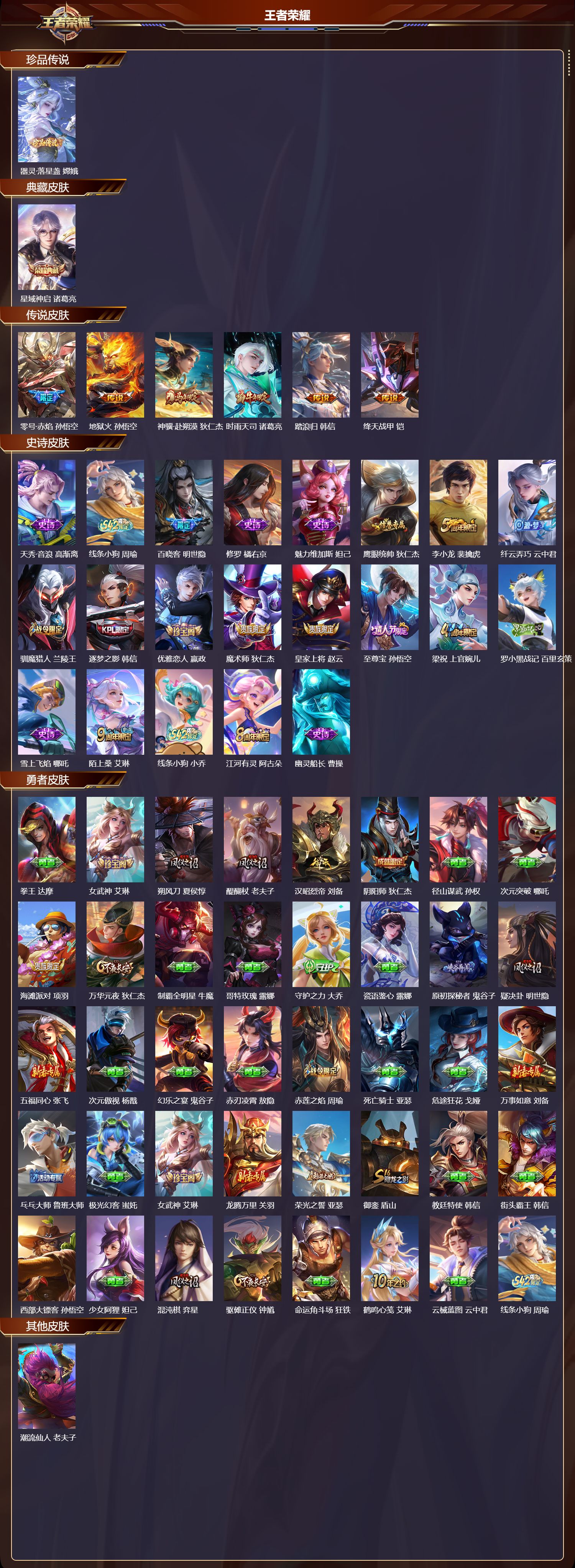 WZQM4229262王者荣耀账号详情图2 WZQM4229262王者荣耀账号详情图2