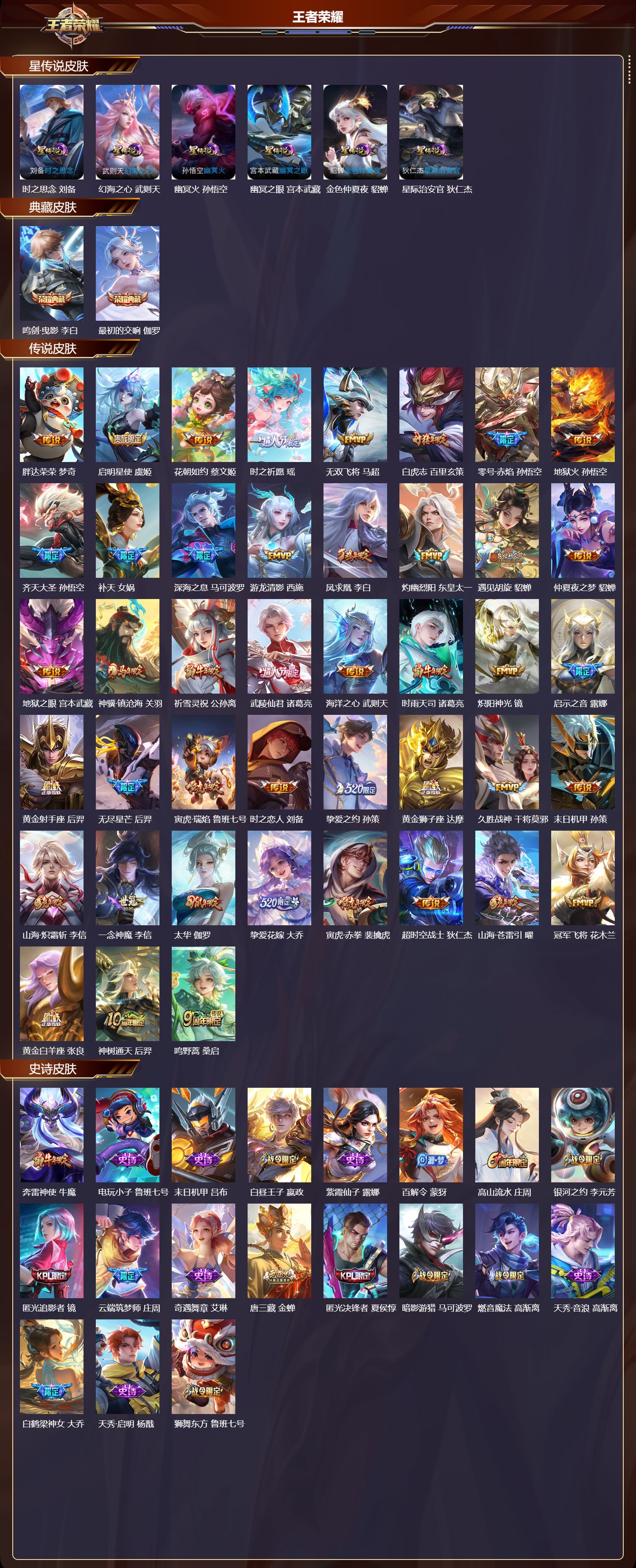 WZQM4229234王者荣耀账号详情图2 WZQM4229234王者荣耀账号详情图2