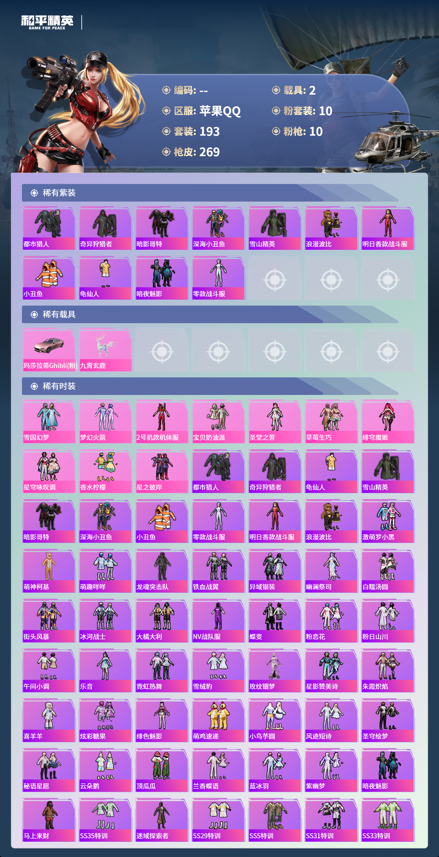 HPCMW4130453和平精英账号详情图2 HPCMW4130453和平精英账号详情图2