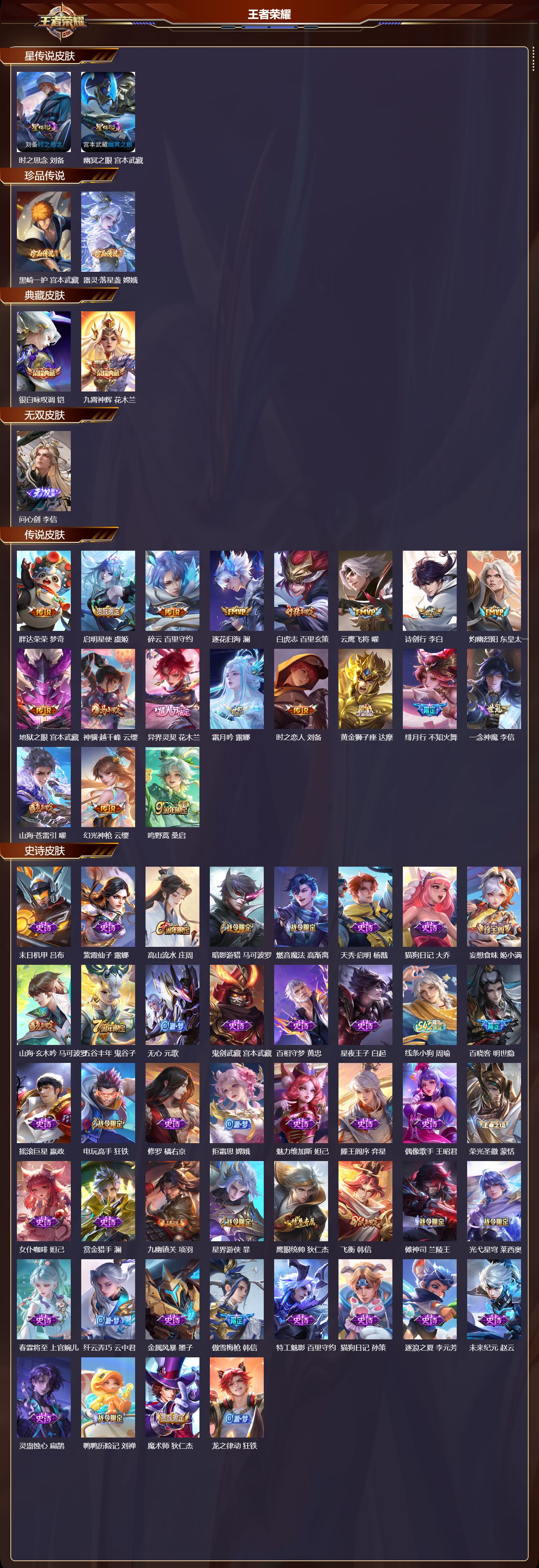 WZMK4229455王者荣耀账号详情图2 WZMK4229455王者荣耀账号详情图2