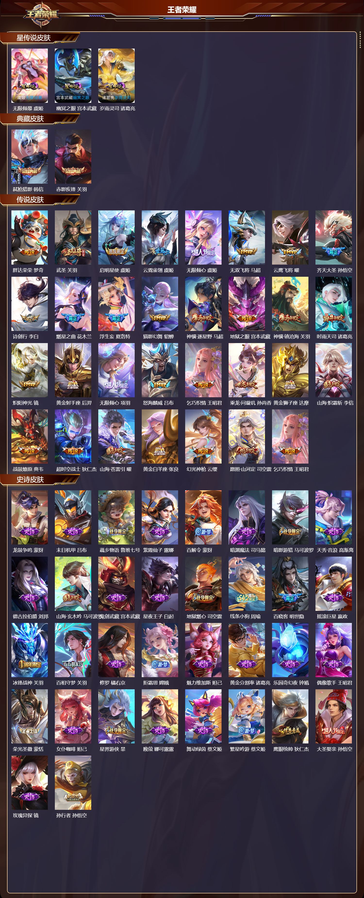 WZQM4229344王者荣耀账号详情图2