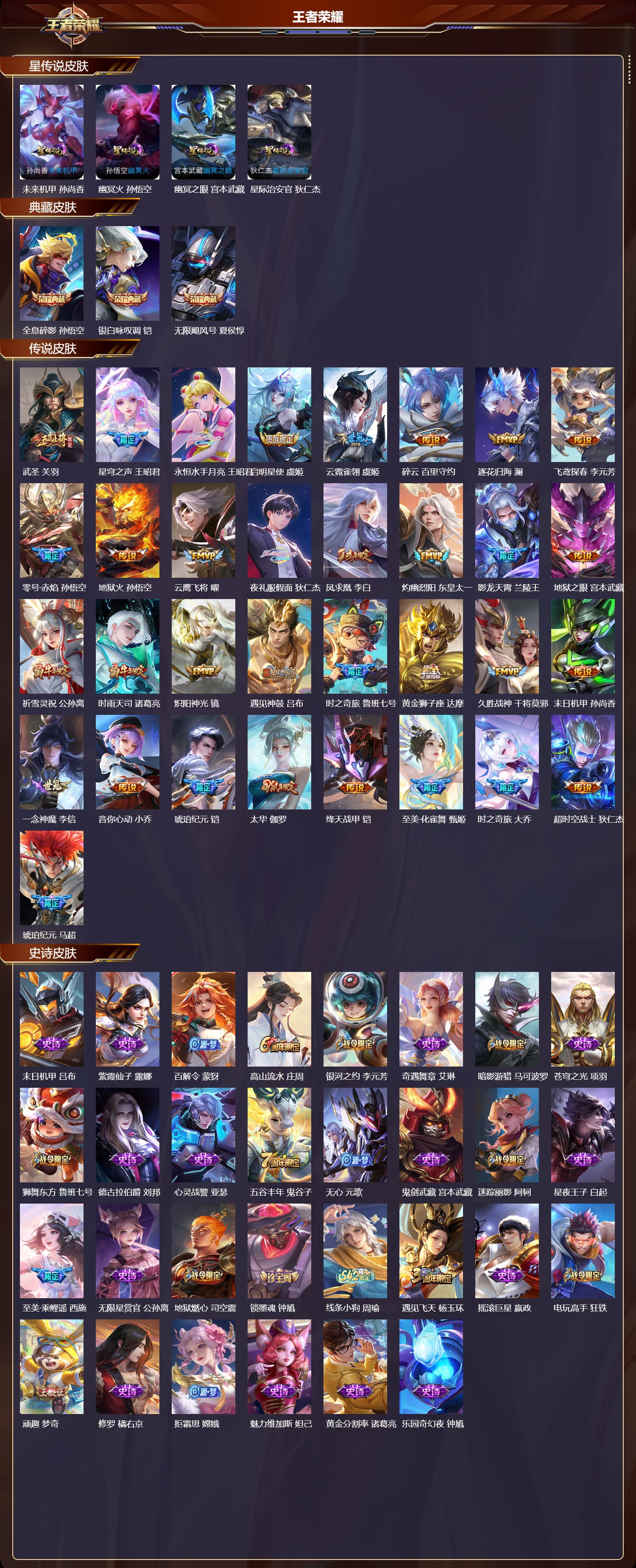 WZQM4229312王者荣耀账号详情图2 WZQM4229312王者荣耀账号详情图2