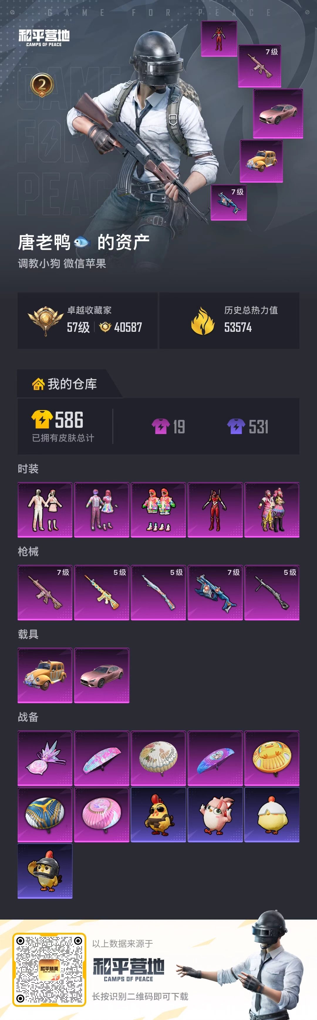 HPSJ4126634和平精英账号详情图2