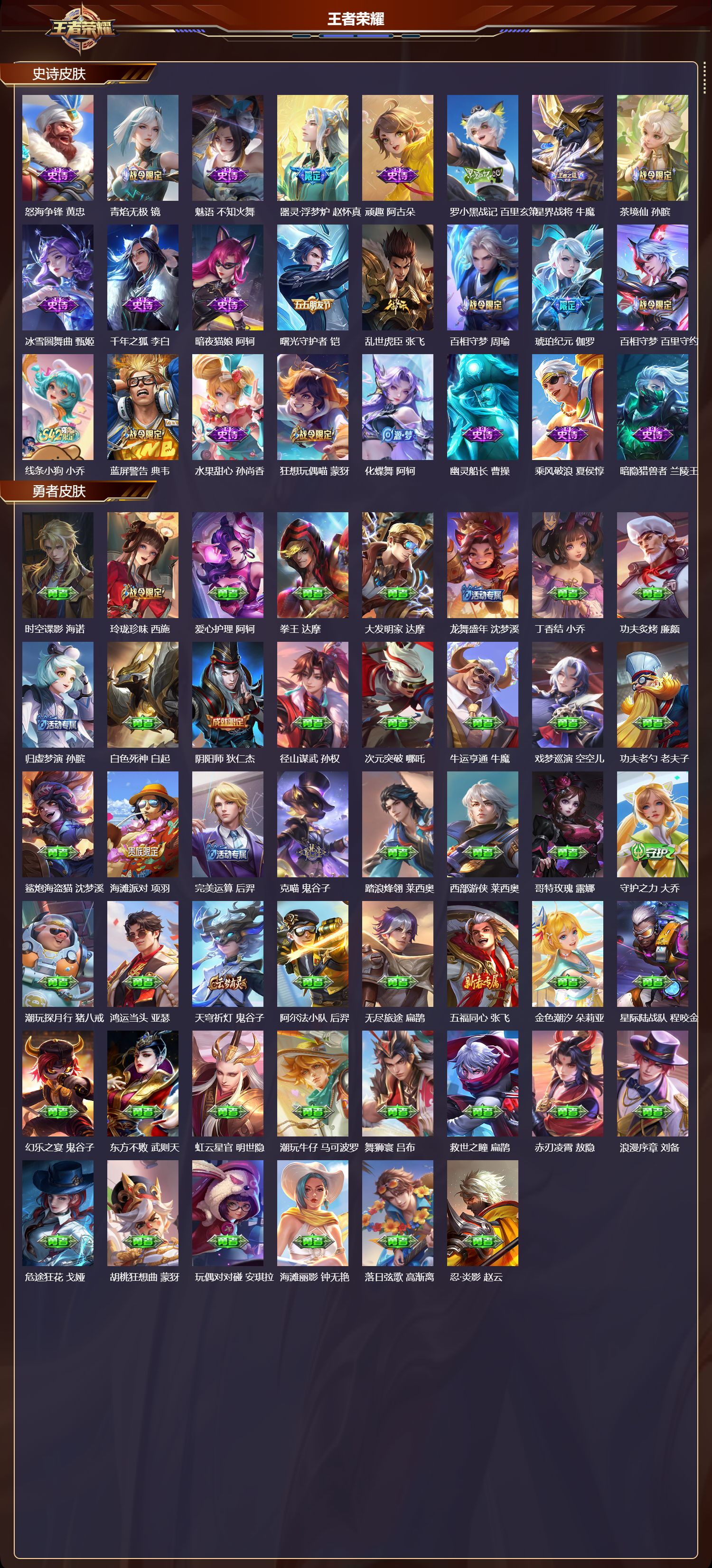 WZQM4229284王者荣耀账号详情图3