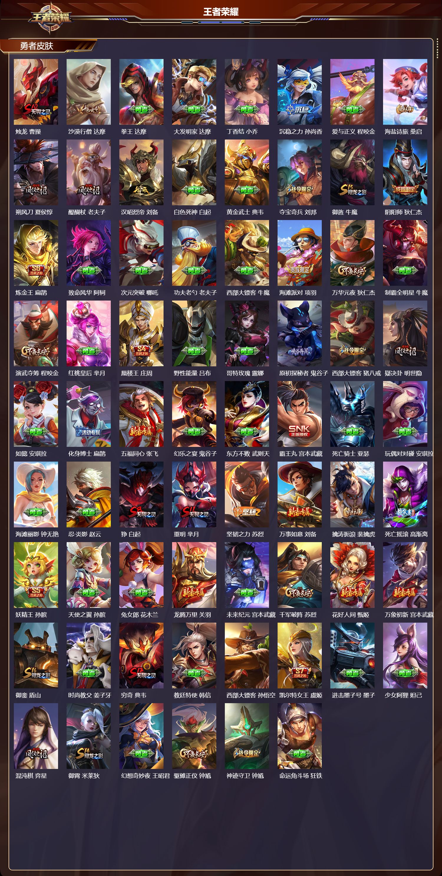 WZMK4229192王者荣耀账号详情图3 WZMK4229192王者荣耀账号详情图3