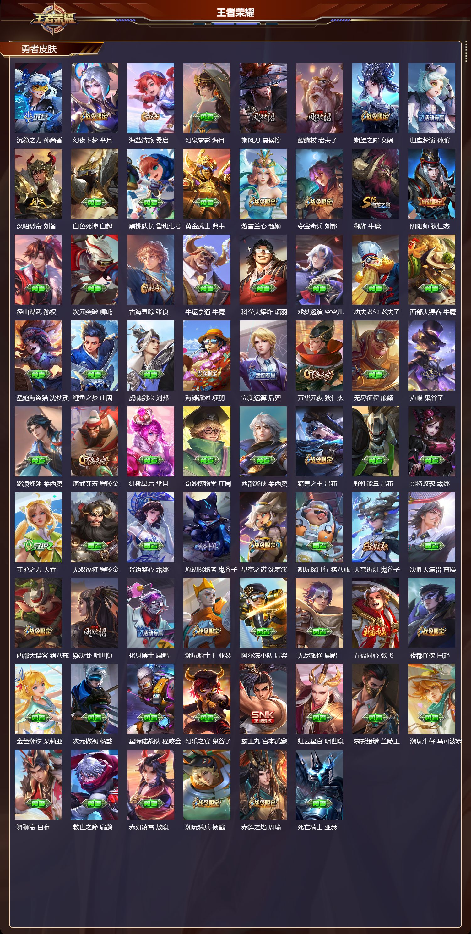 WZQM4229234王者荣耀账号详情图5 WZQM4229234王者荣耀账号详情图5