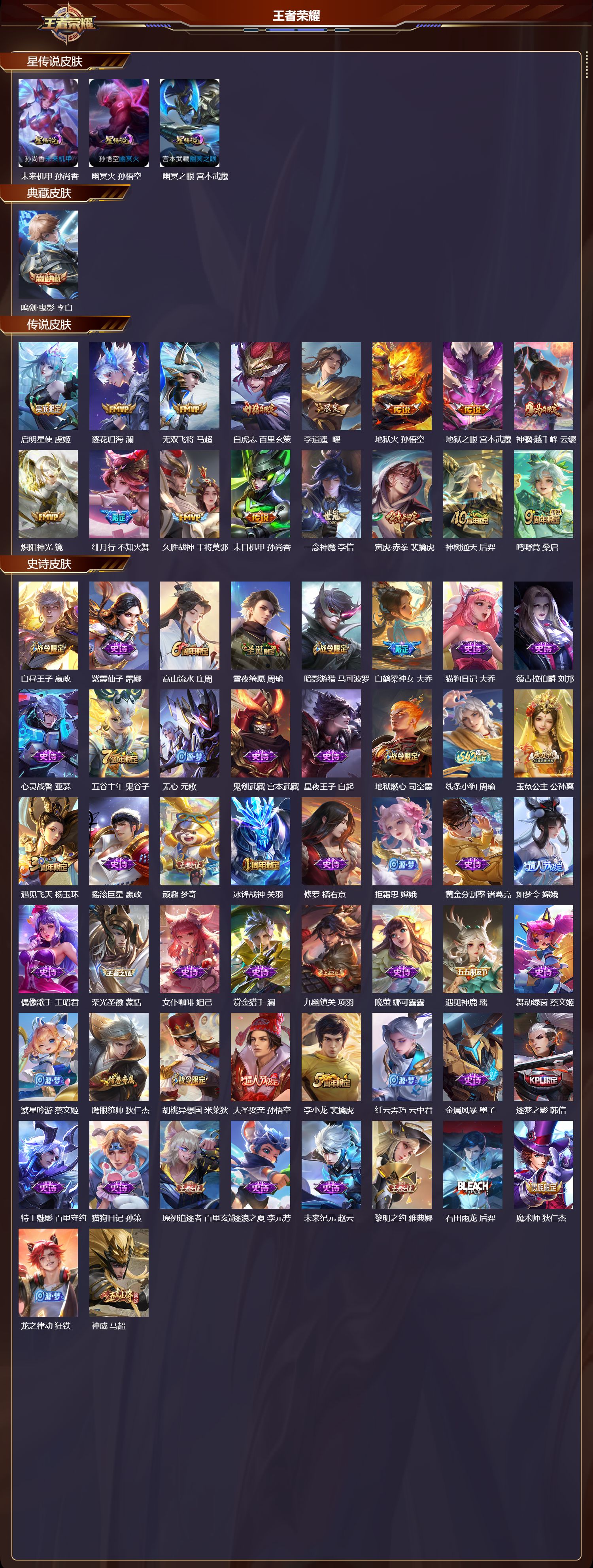 WZMK4229287王者荣耀账号详情图2 WZMK4229287王者荣耀账号详情图2