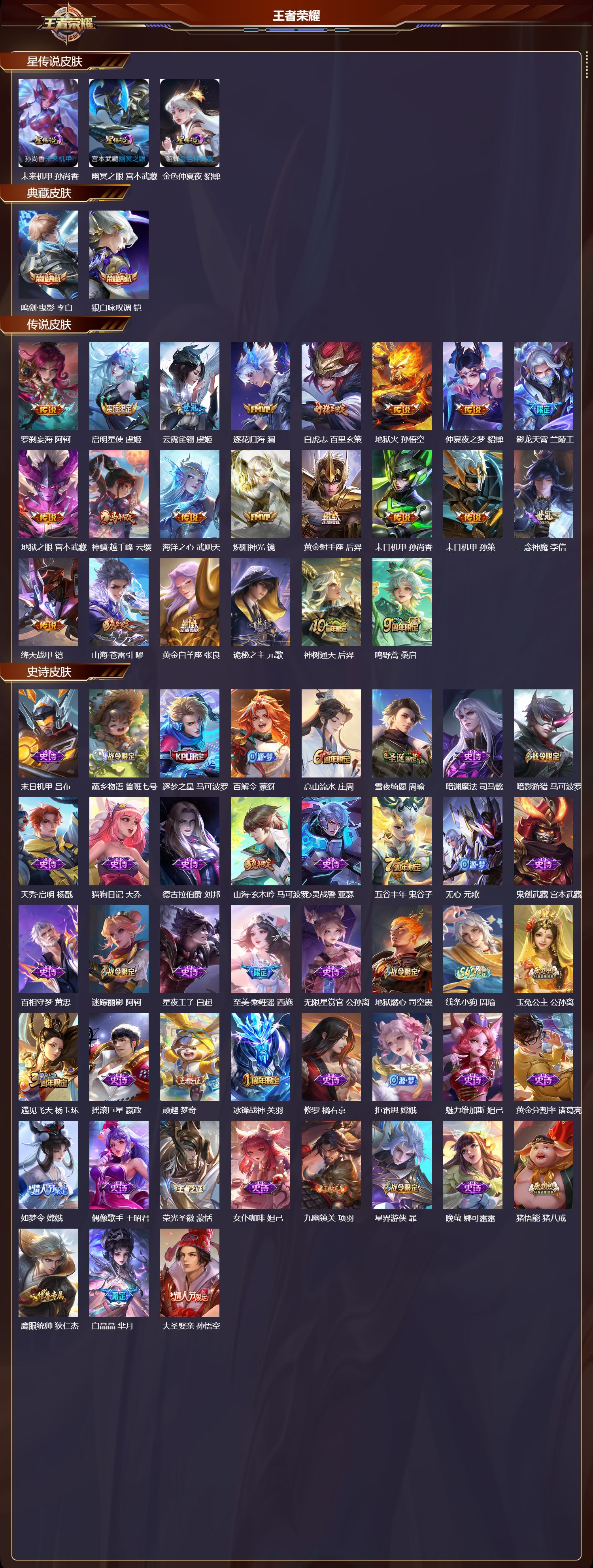 WZMK4229328王者荣耀账号详情图2 WZMK4229328王者荣耀账号详情图2