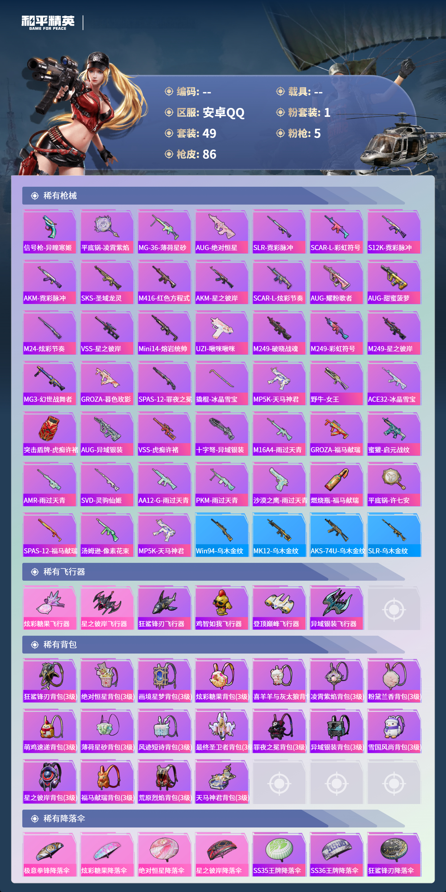 HPCMW4130326和平精英账号详情图3