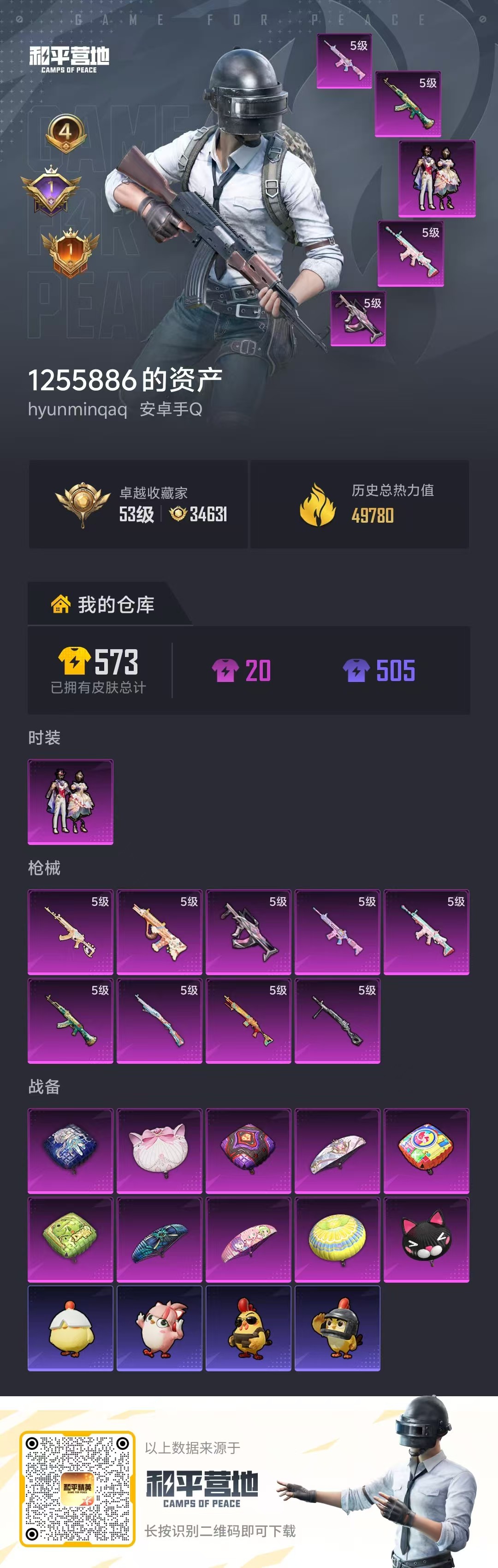 HPCMW4126331和平精英账号详情图2