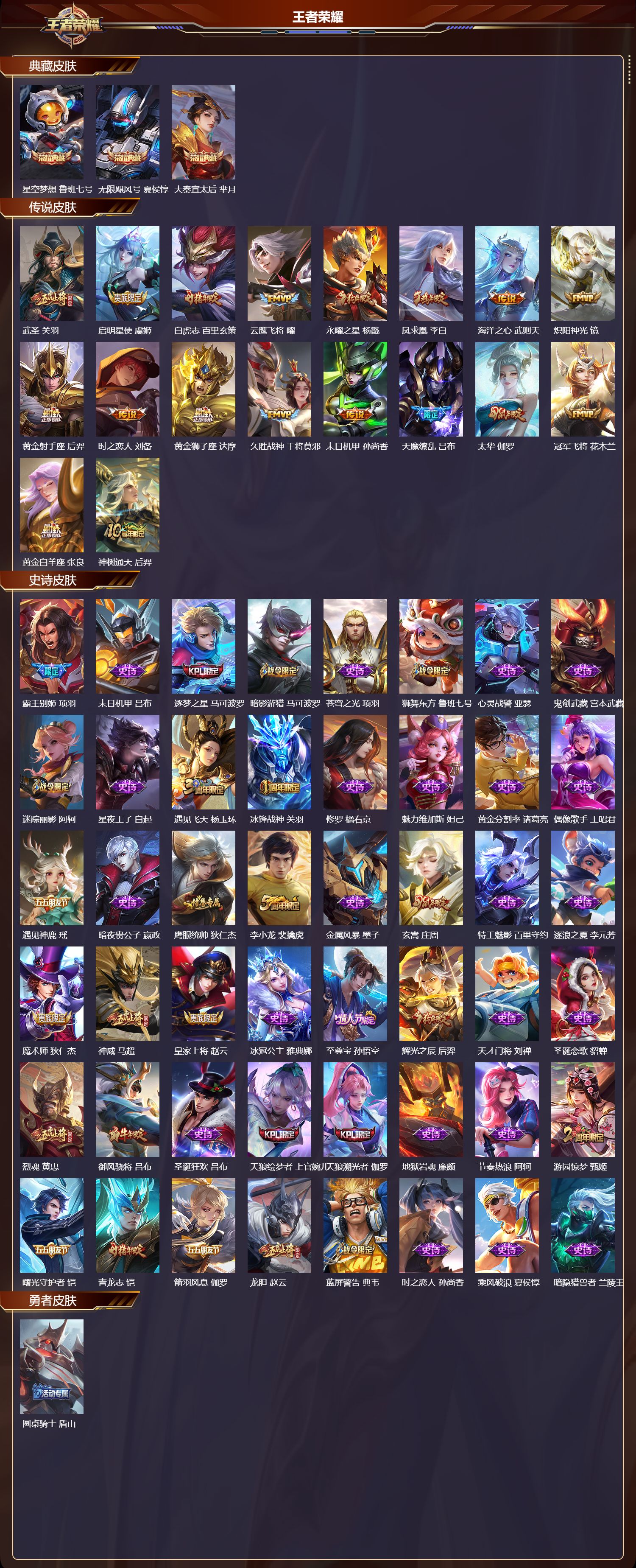 WZMK4229192王者荣耀账号详情图2 WZMK4229192王者荣耀账号详情图2