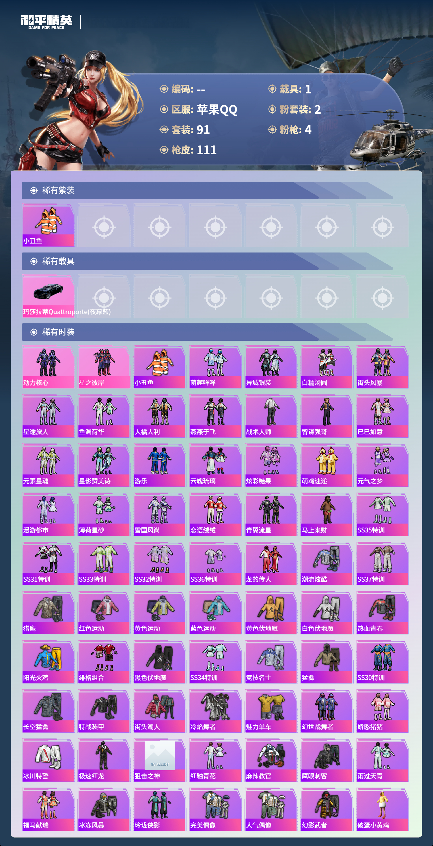 HPCMW4130418和平精英账号详情图2 HPCMW4130418和平精英账号详情图2