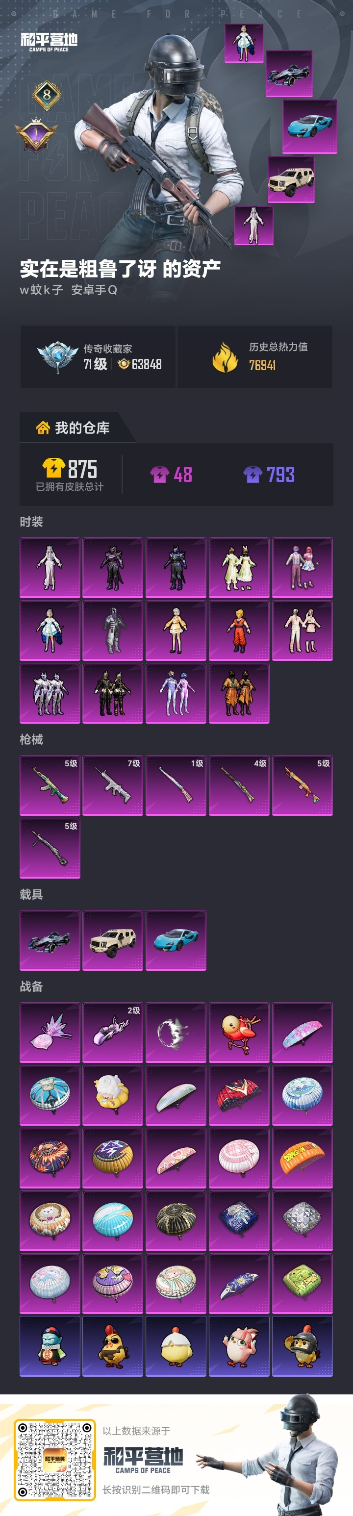 HPSJ4128478和平精英账号详情图2