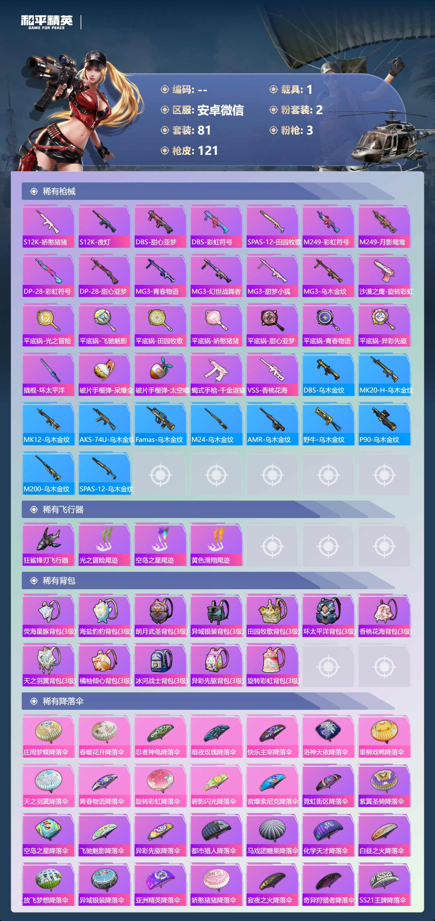 HPSJ4128074和平精英账号详情图6