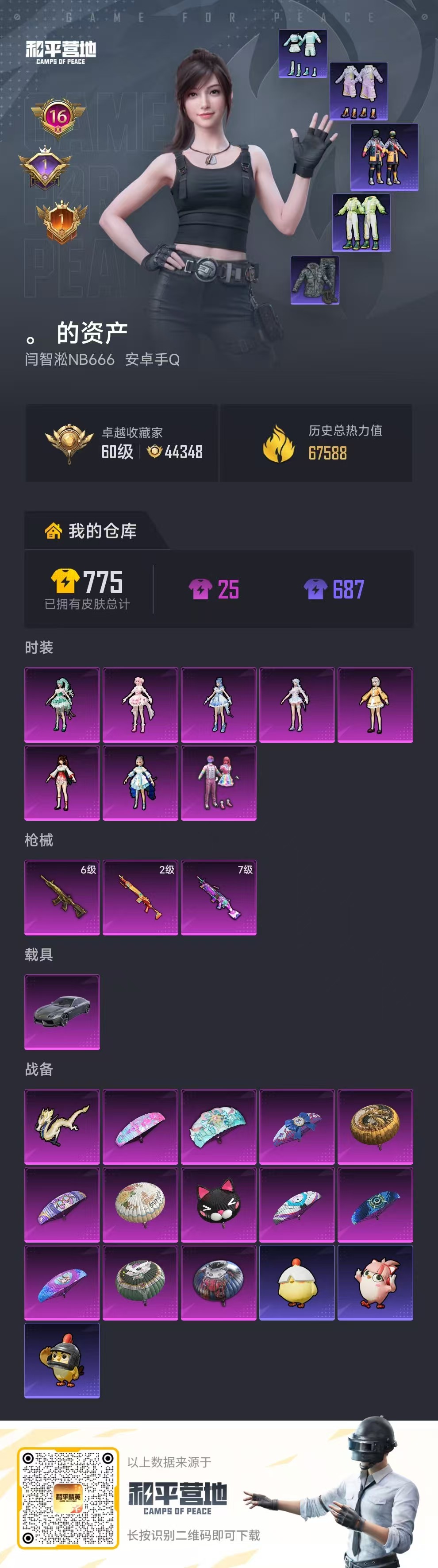 HPCMW4128120和平精英账号详情图2