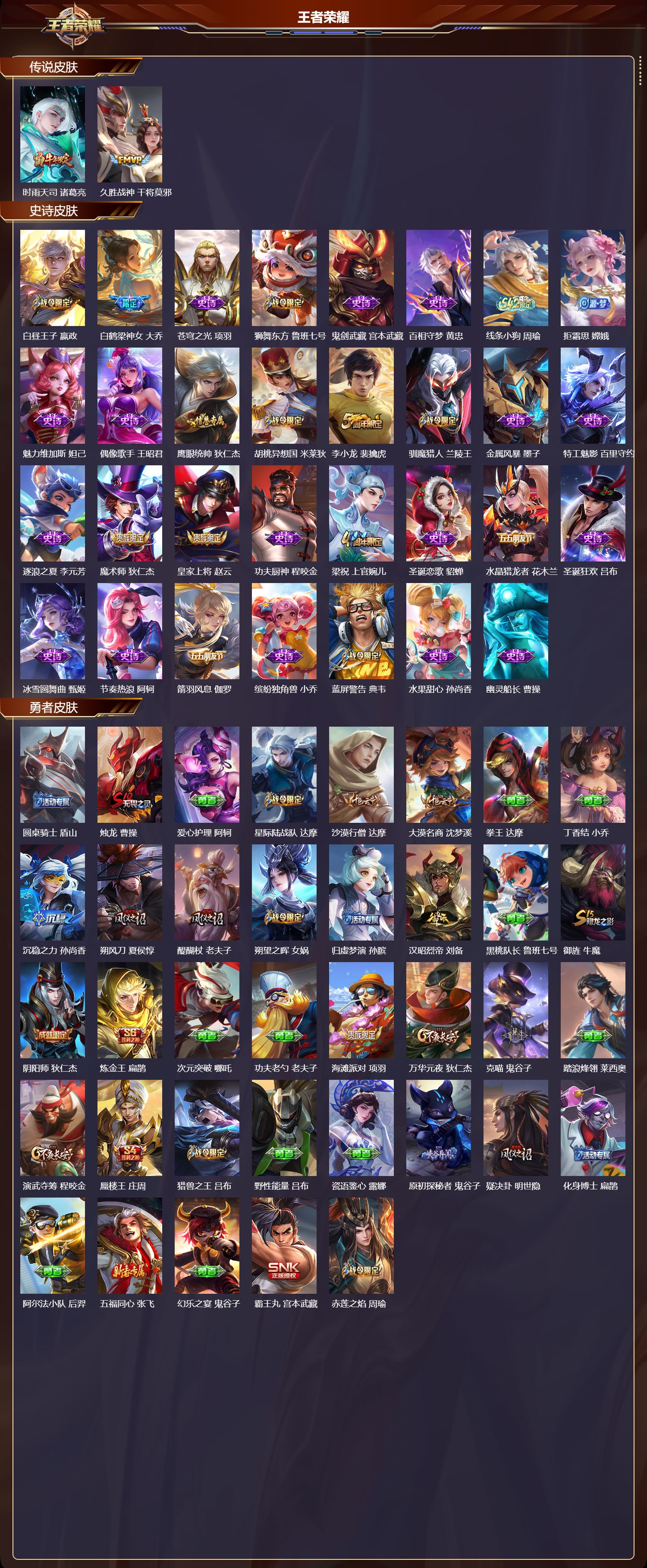 WZMK4233008王者荣耀账号详情图2 WZMK4233008王者荣耀账号详情图2