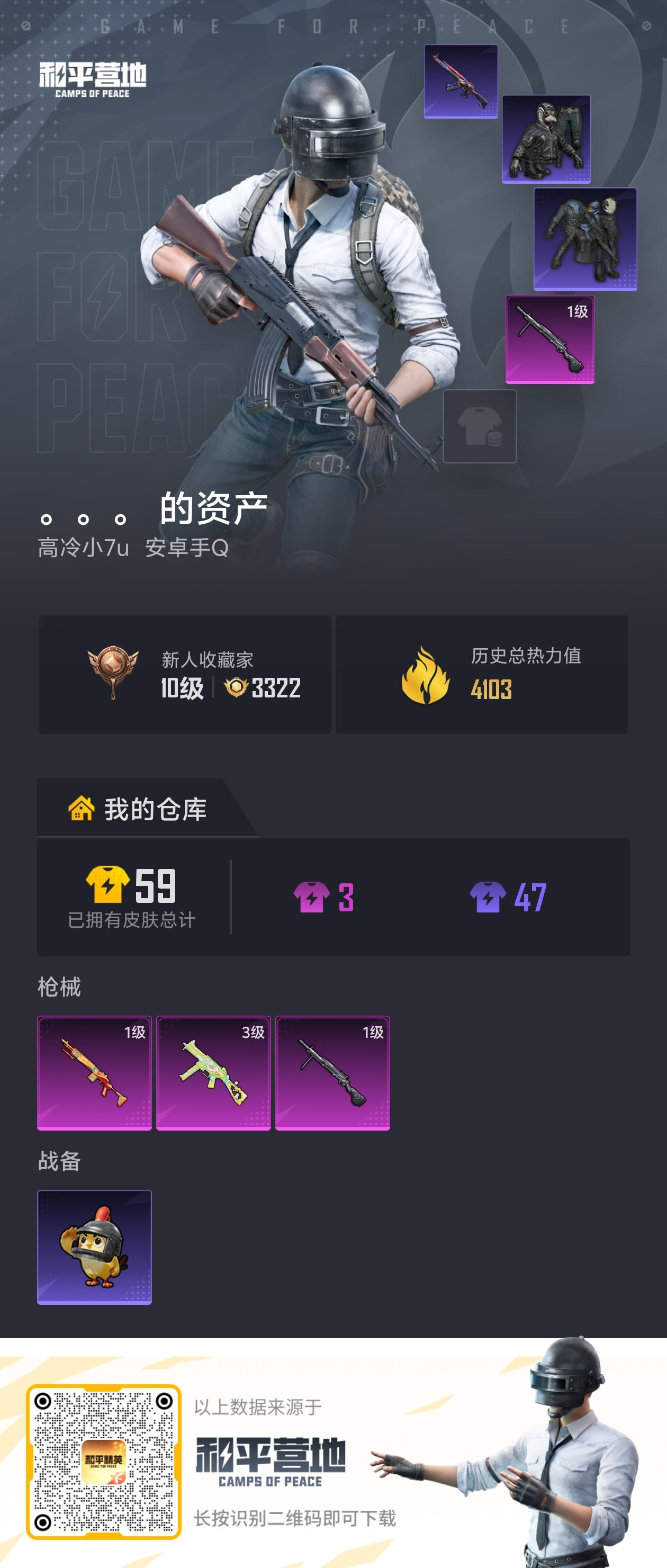 HPSJ4127924和平精英账号详情图2