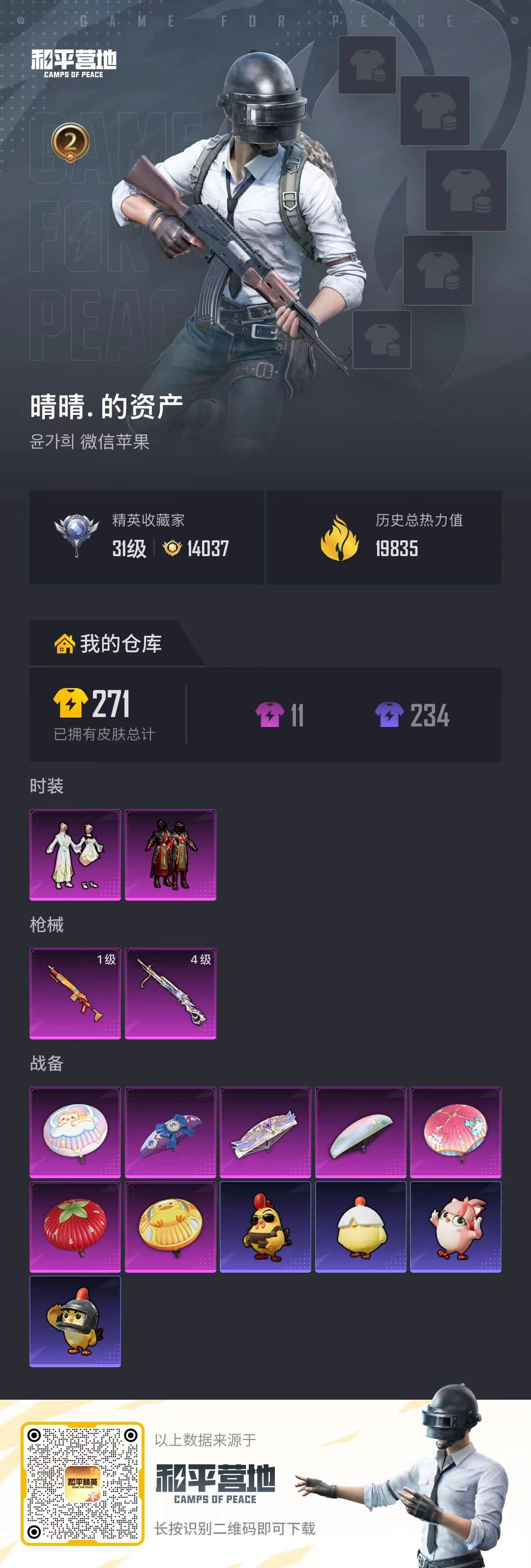 HPSJ4128239和平精英账号详情图2 HPSJ4128239和平精英账号详情图2