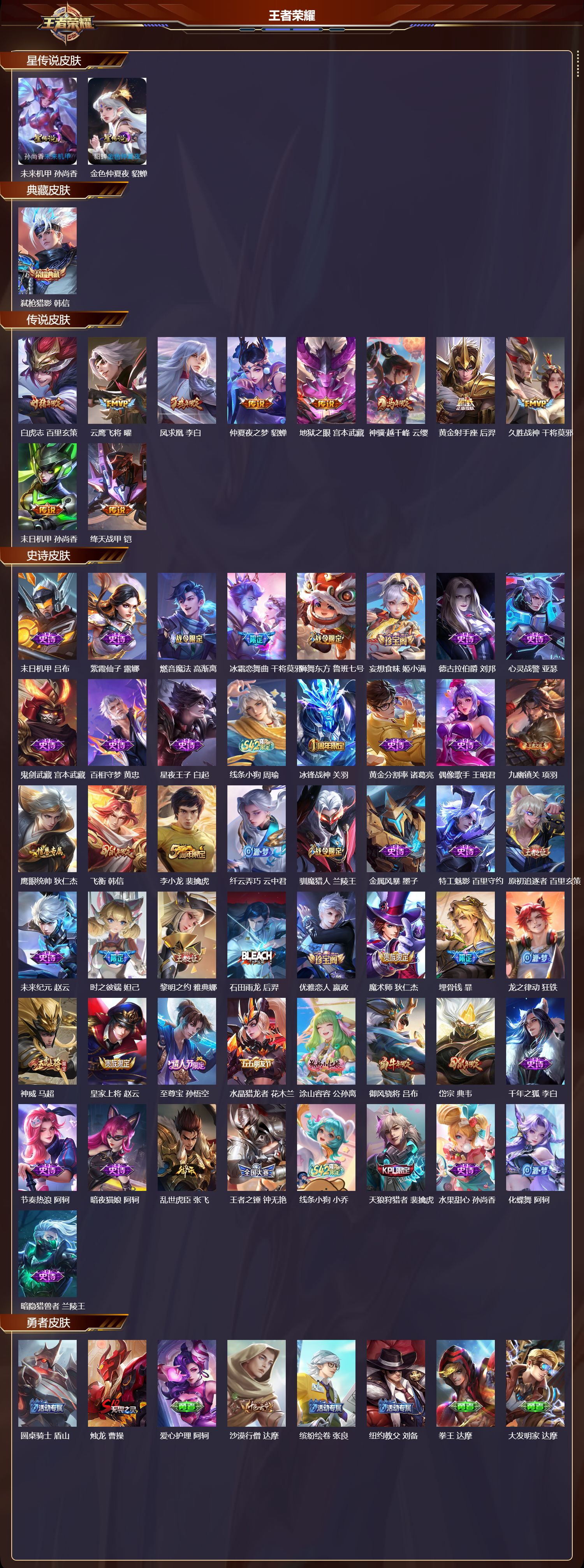 WZMK4233015王者荣耀账号详情图2 WZMK4233015王者荣耀账号详情图2