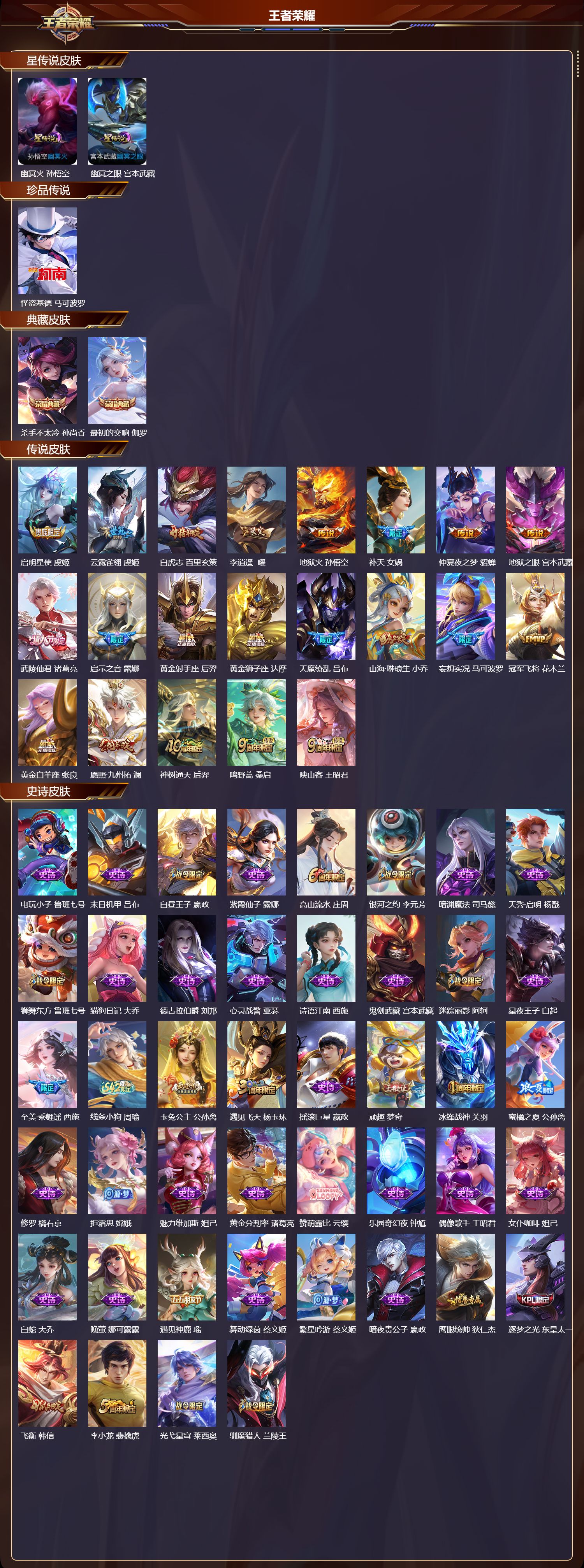 WZQM4232940王者荣耀账号详情图2