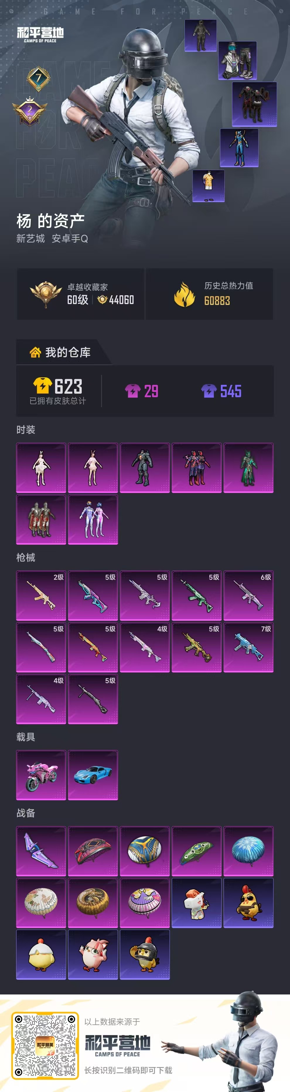 HPSJ4128180和平精英账号详情图2