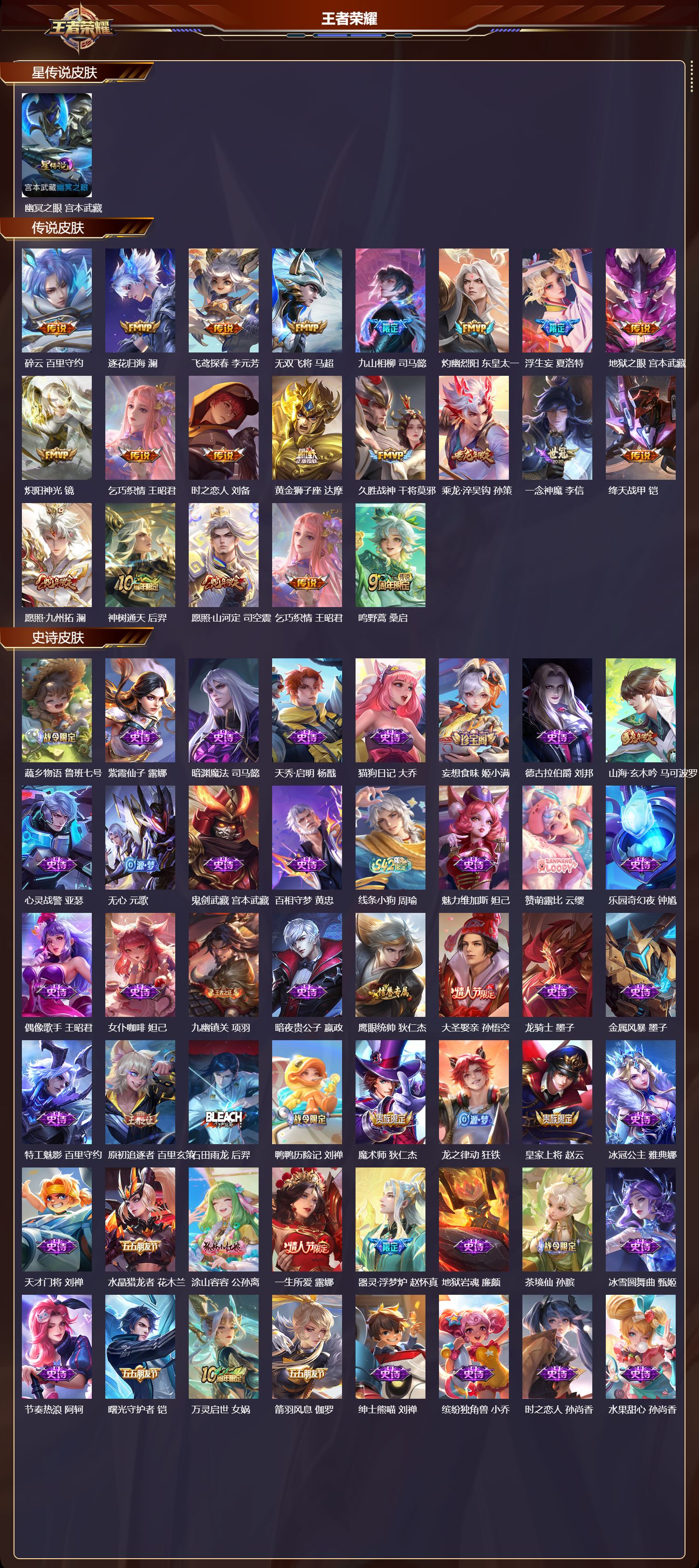 WZQM4232782王者荣耀账号详情图2