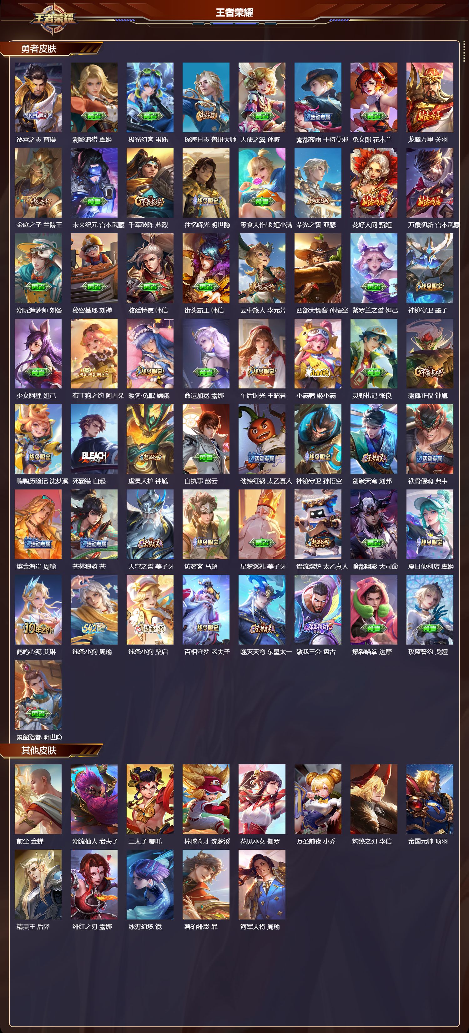 WZQM4232865王者荣耀账号详情图5