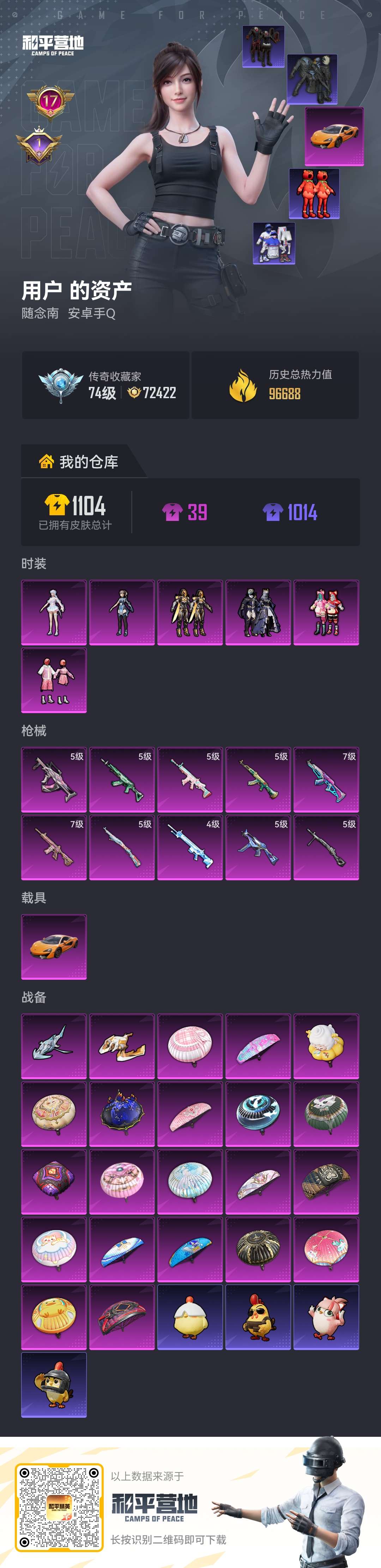 HPLX4131434和平精英账号详情图2