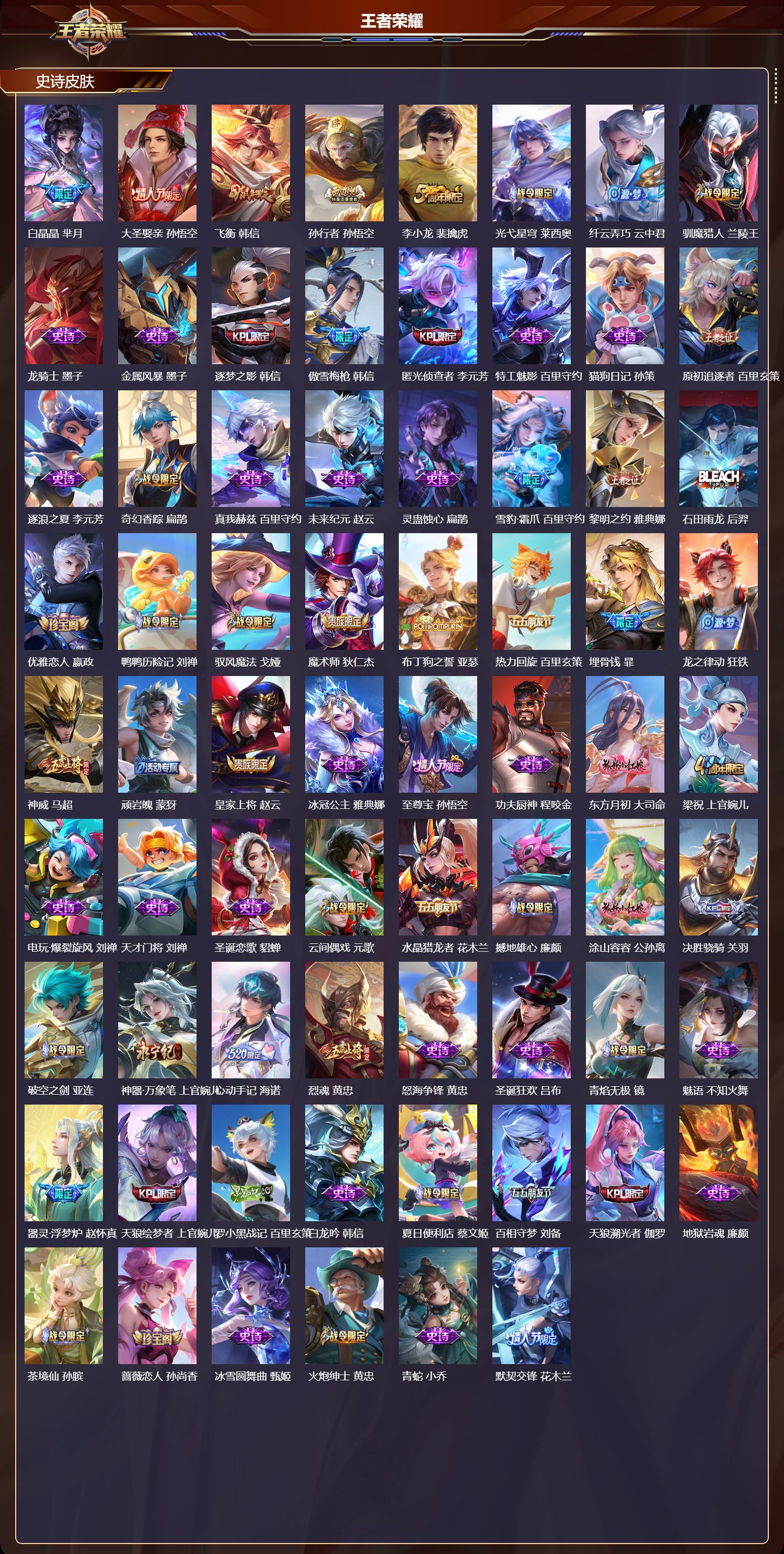 WZQM4232817王者荣耀账号详情图4