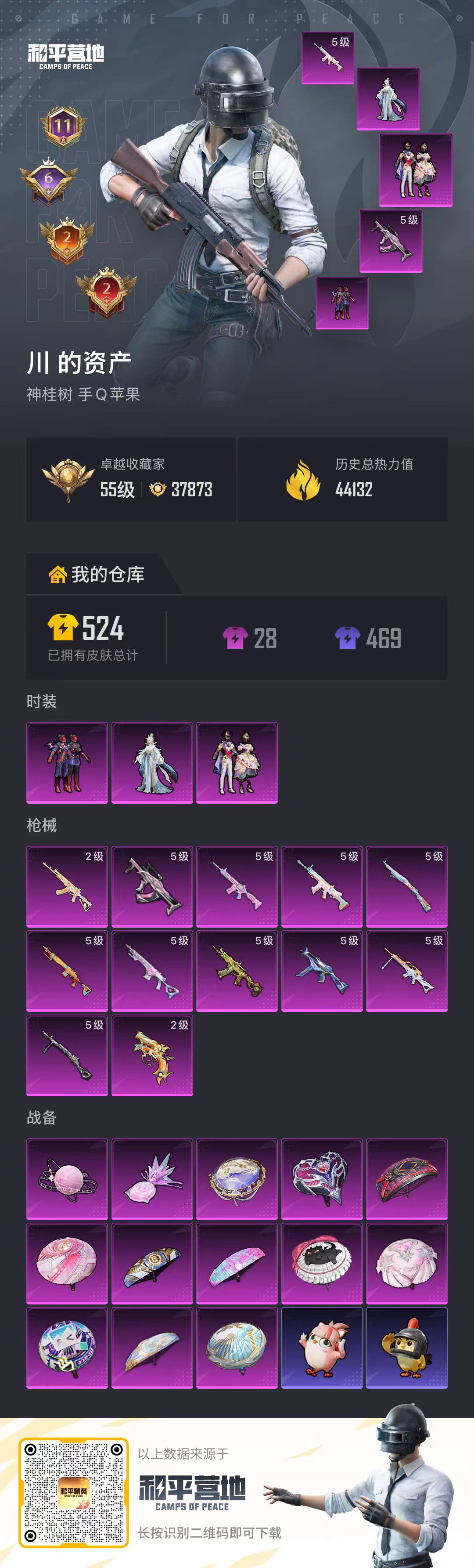 HPSJ4128323和平精英账号详情图2