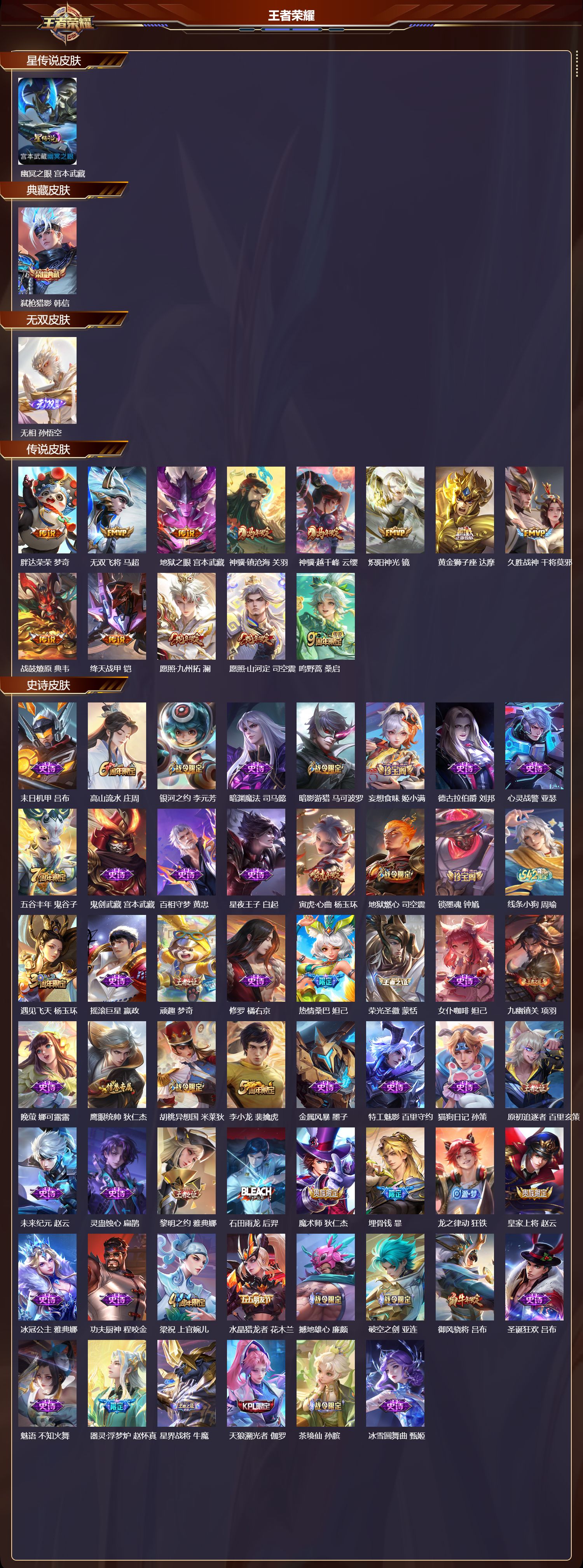 WZQM4232897王者荣耀账号详情图2