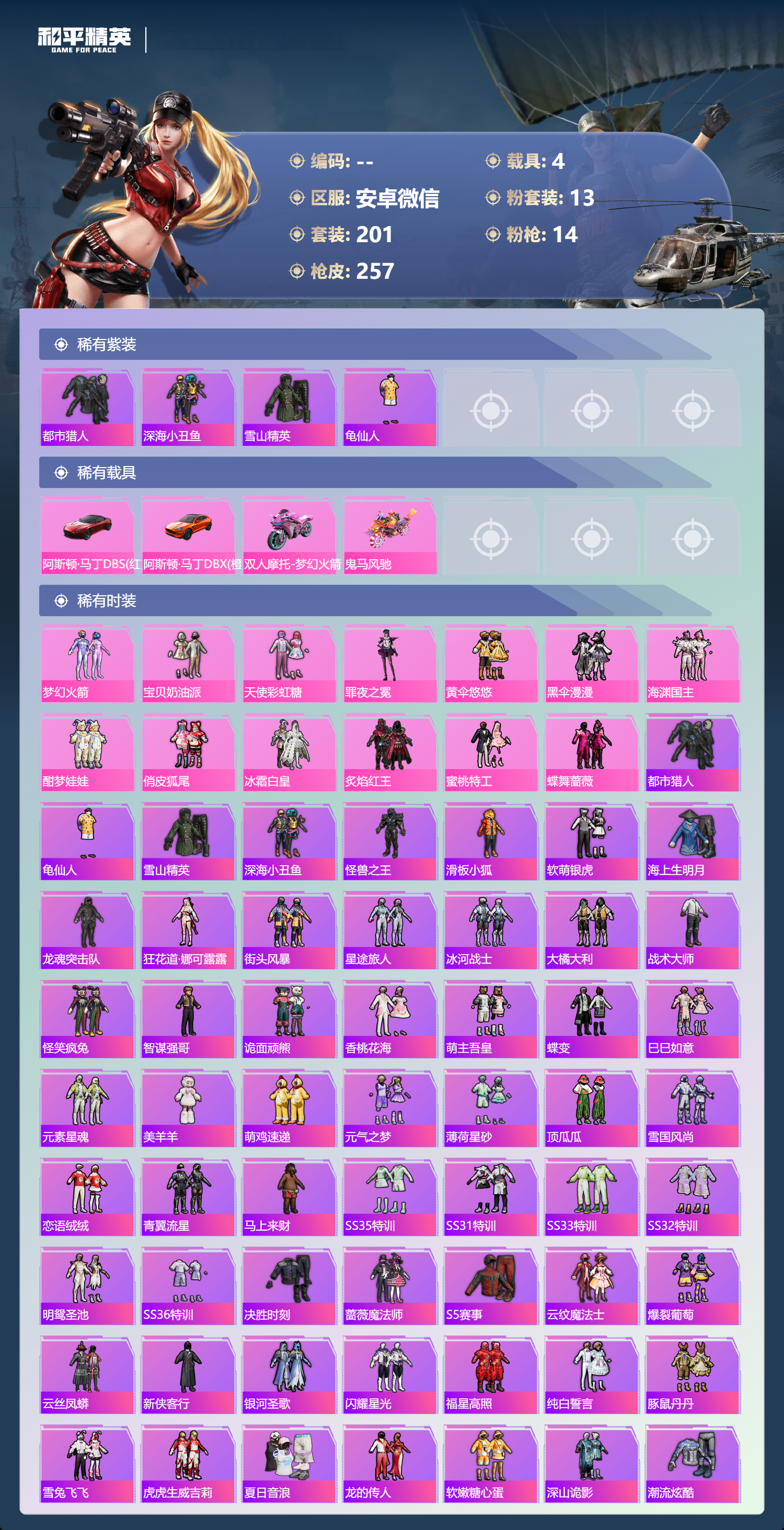 HPSJ4128259和平精英账号详情图4