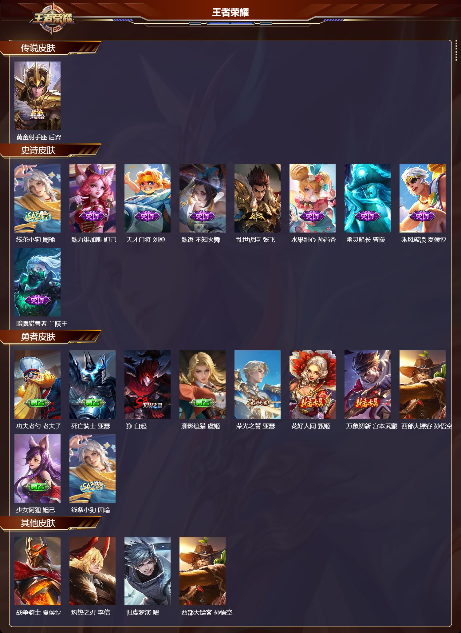 WZMK4232719王者荣耀账号详情图2 WZMK4232719王者荣耀账号详情图2