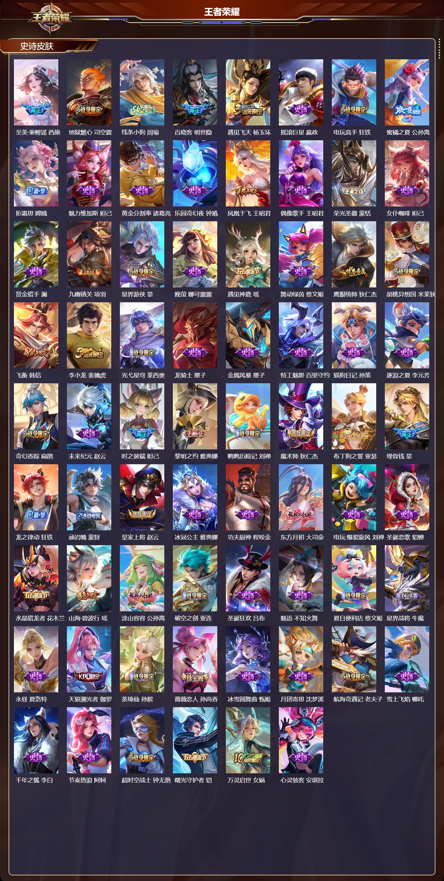 WZQM4232865王者荣耀账号详情图3