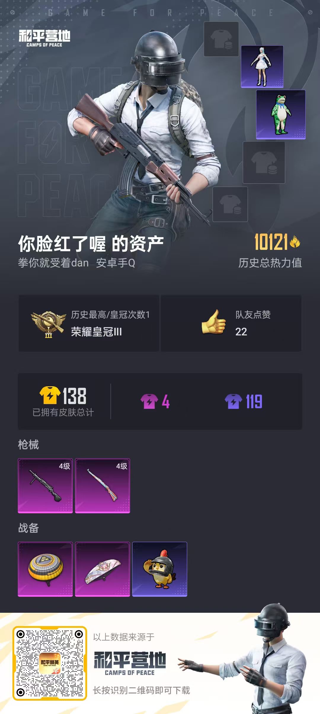 HPSJ4127947和平精英账号详情图2 HPSJ4127947和平精英账号详情图2