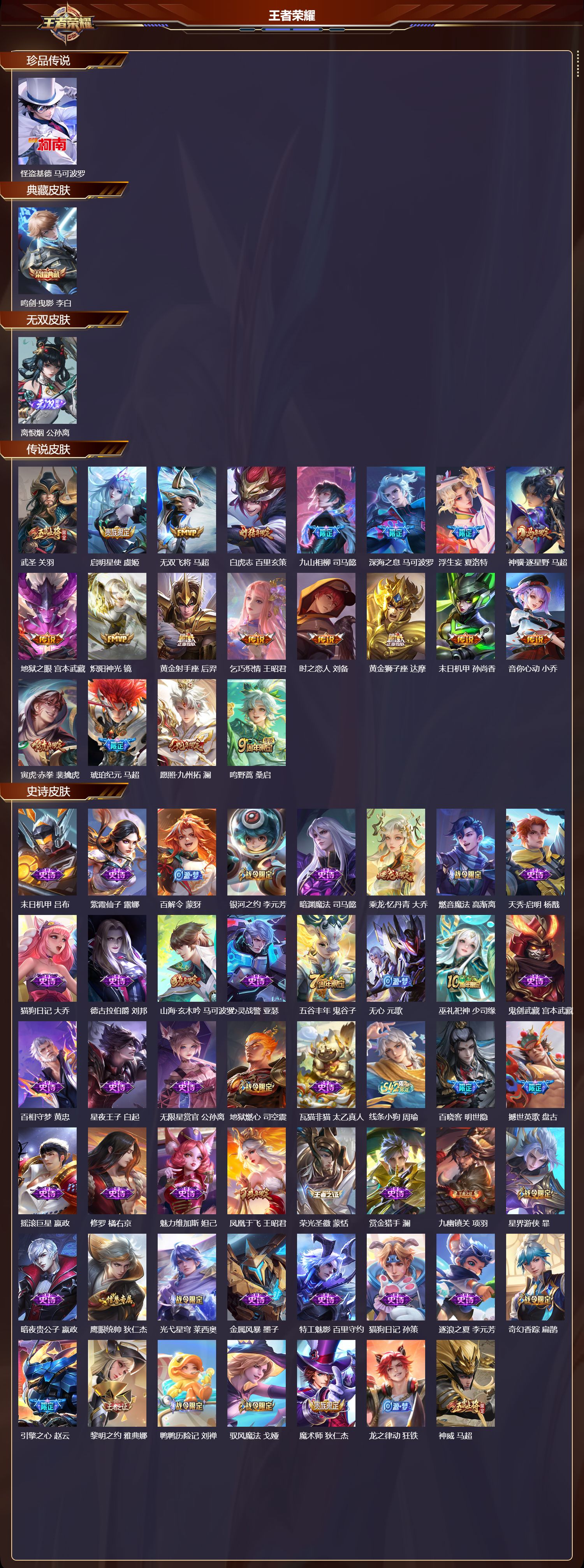 WZLX4233250王者荣耀账号详情图18