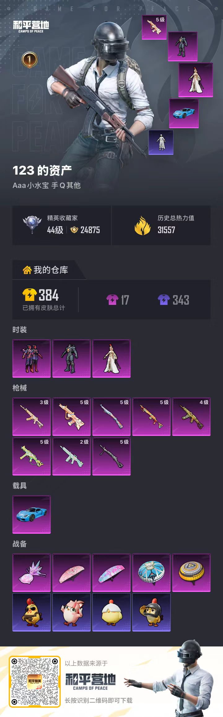 HPSJ4129452和平精英账号详情图2