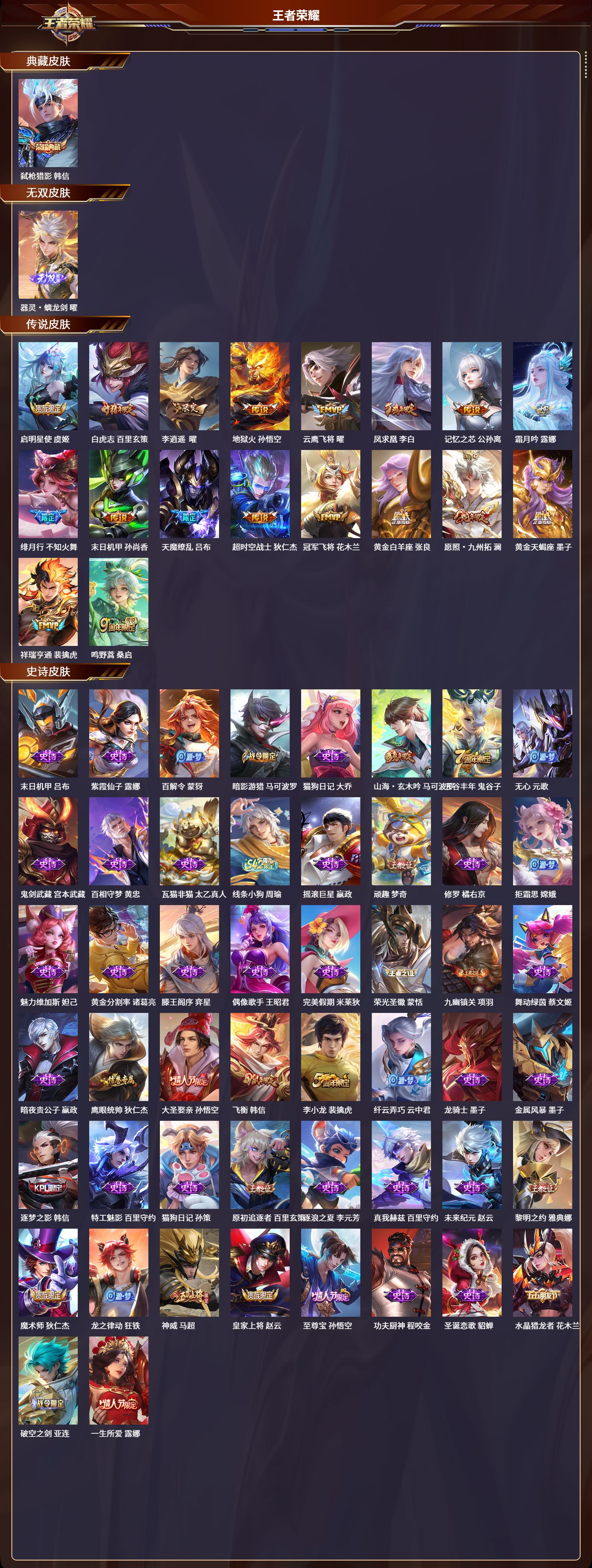 WZLX4234718王者荣耀账号详情图2