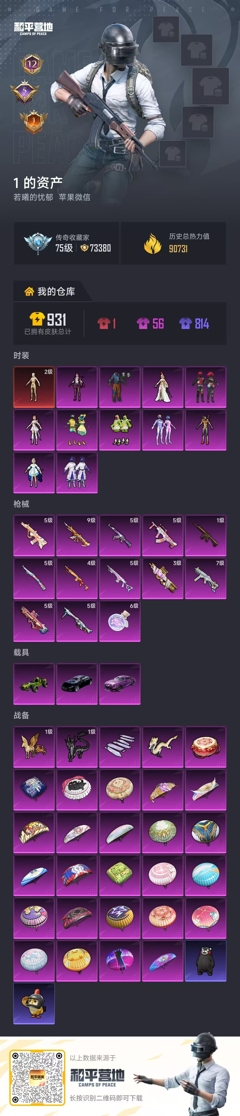 HPCMW4129940和平精英账号详情图2