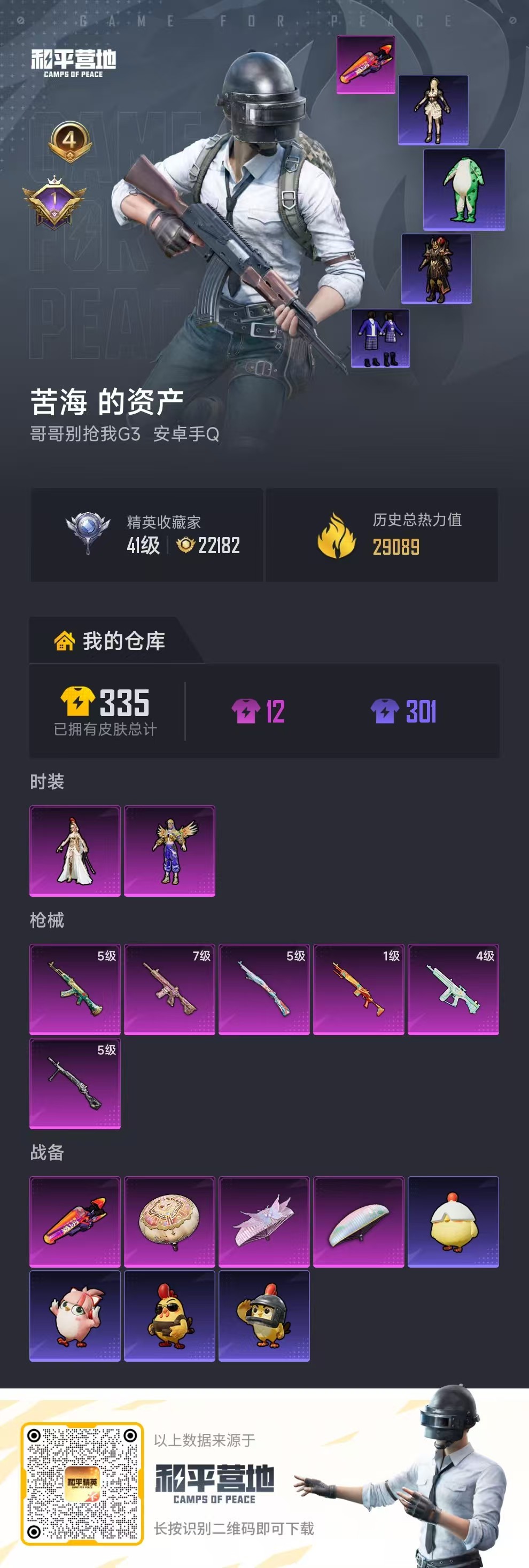 HPSJ4129697和平精英账号详情图2