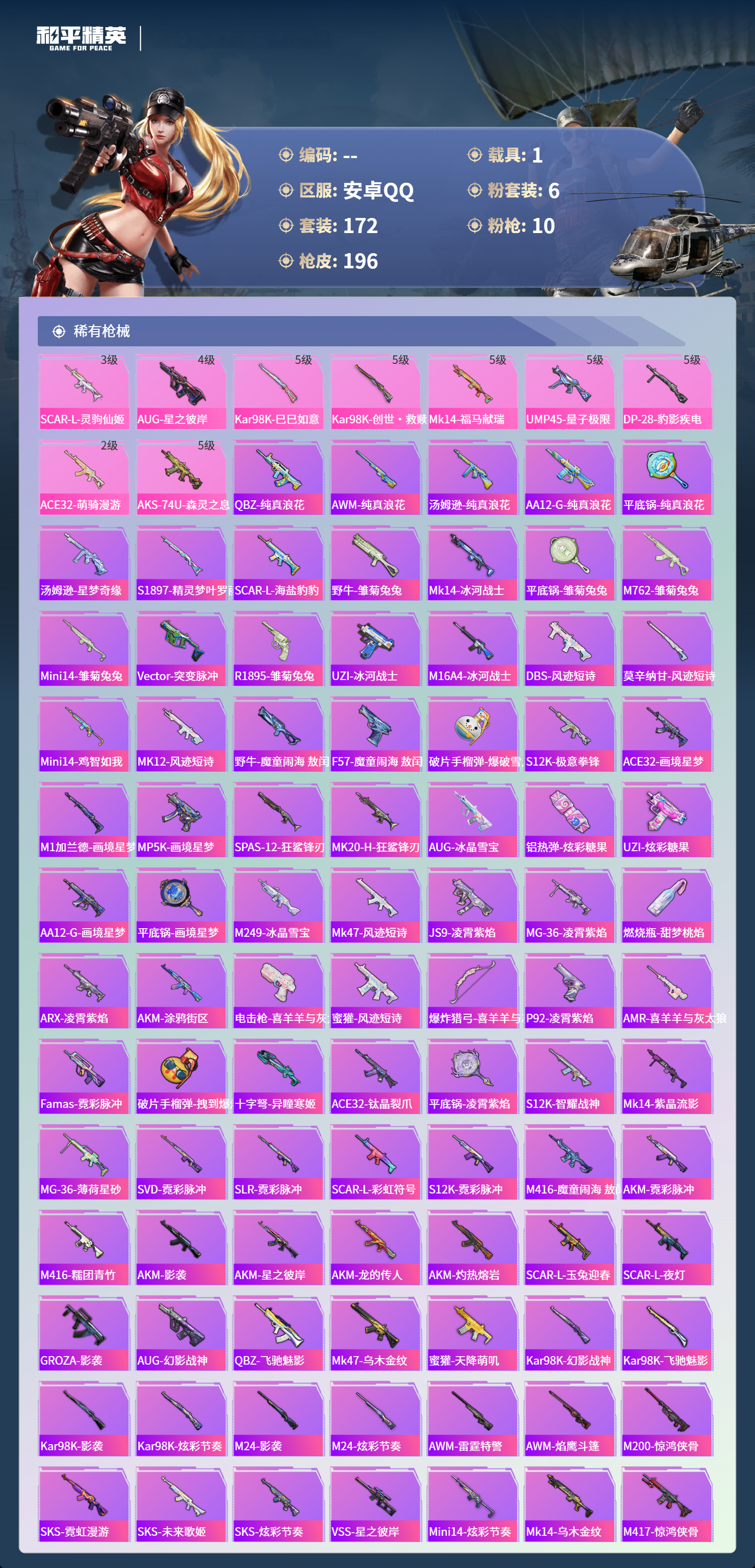 HPLX4130489和平精英账号详情图5