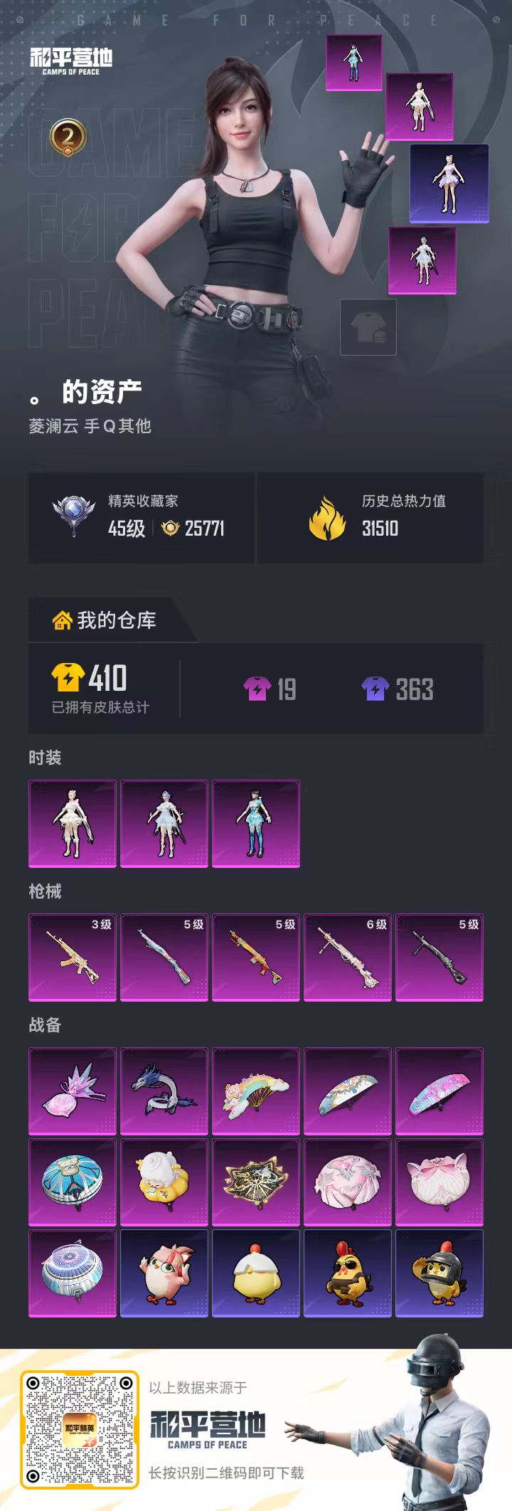 HPSJ4129732和平精英账号详情图2