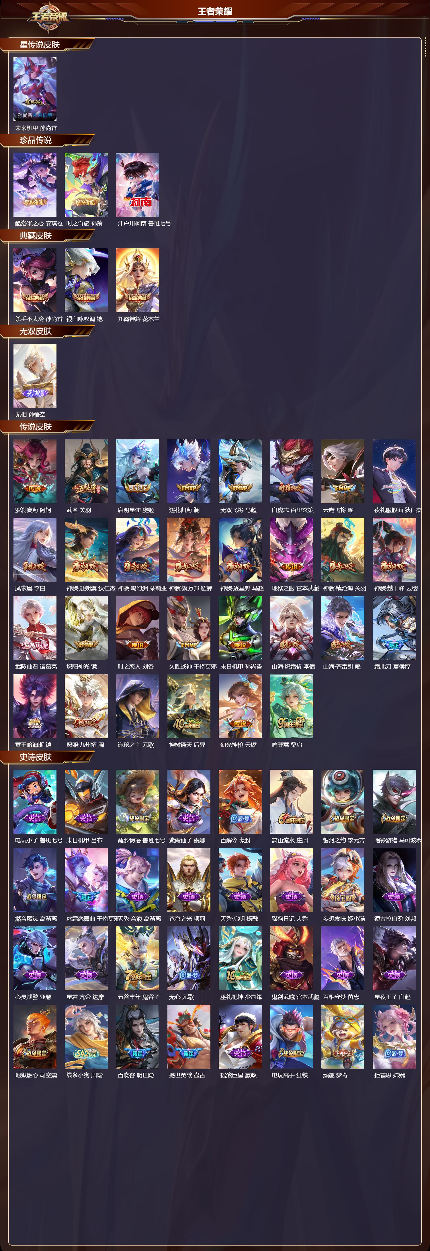 WZQM4235853王者荣耀账号详情图2